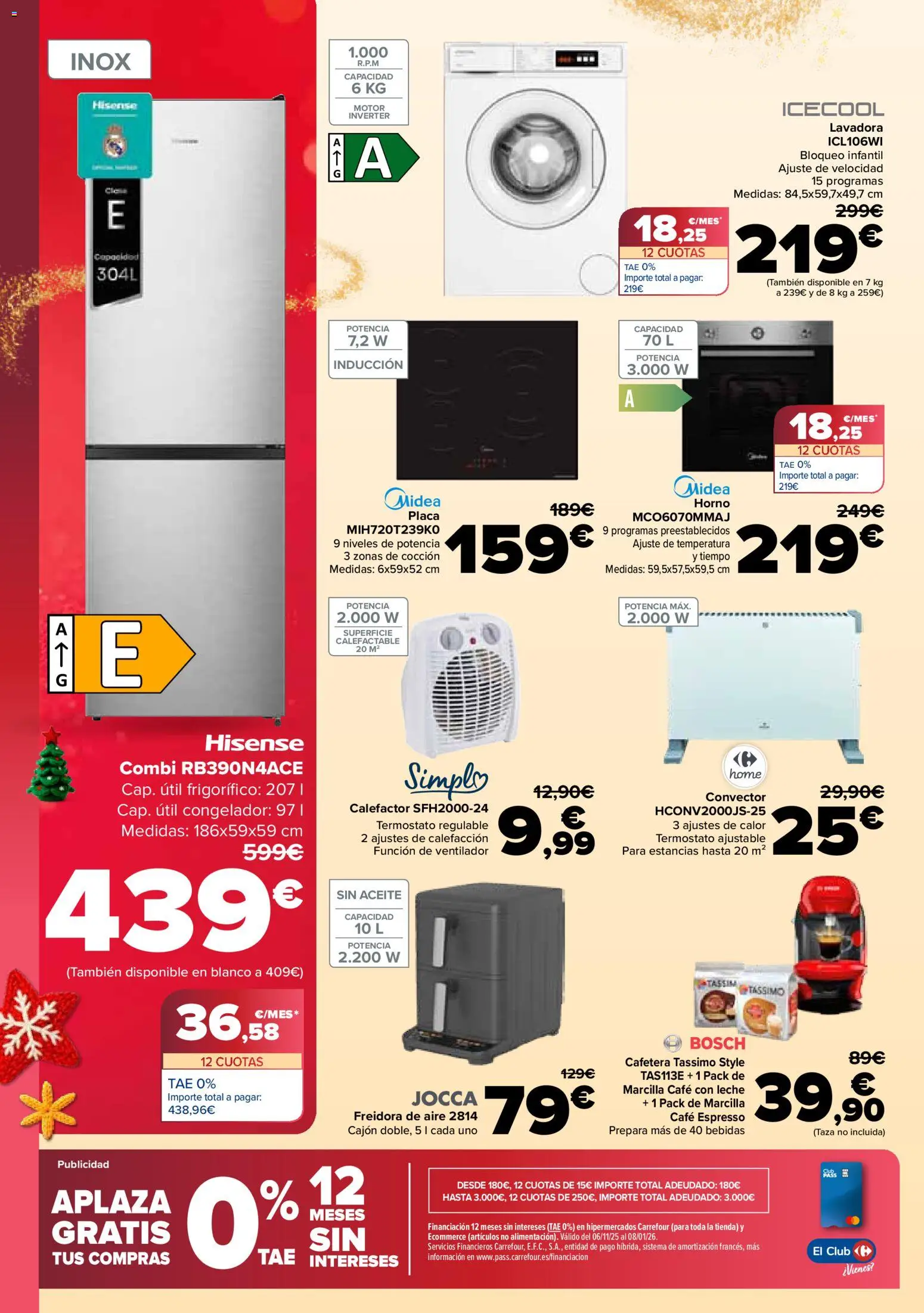 Carrefour folleto │ válido desde el 12.12.2025 | Página: 88 | Productos: Café con leche, Congelador, Combi, Ventilador