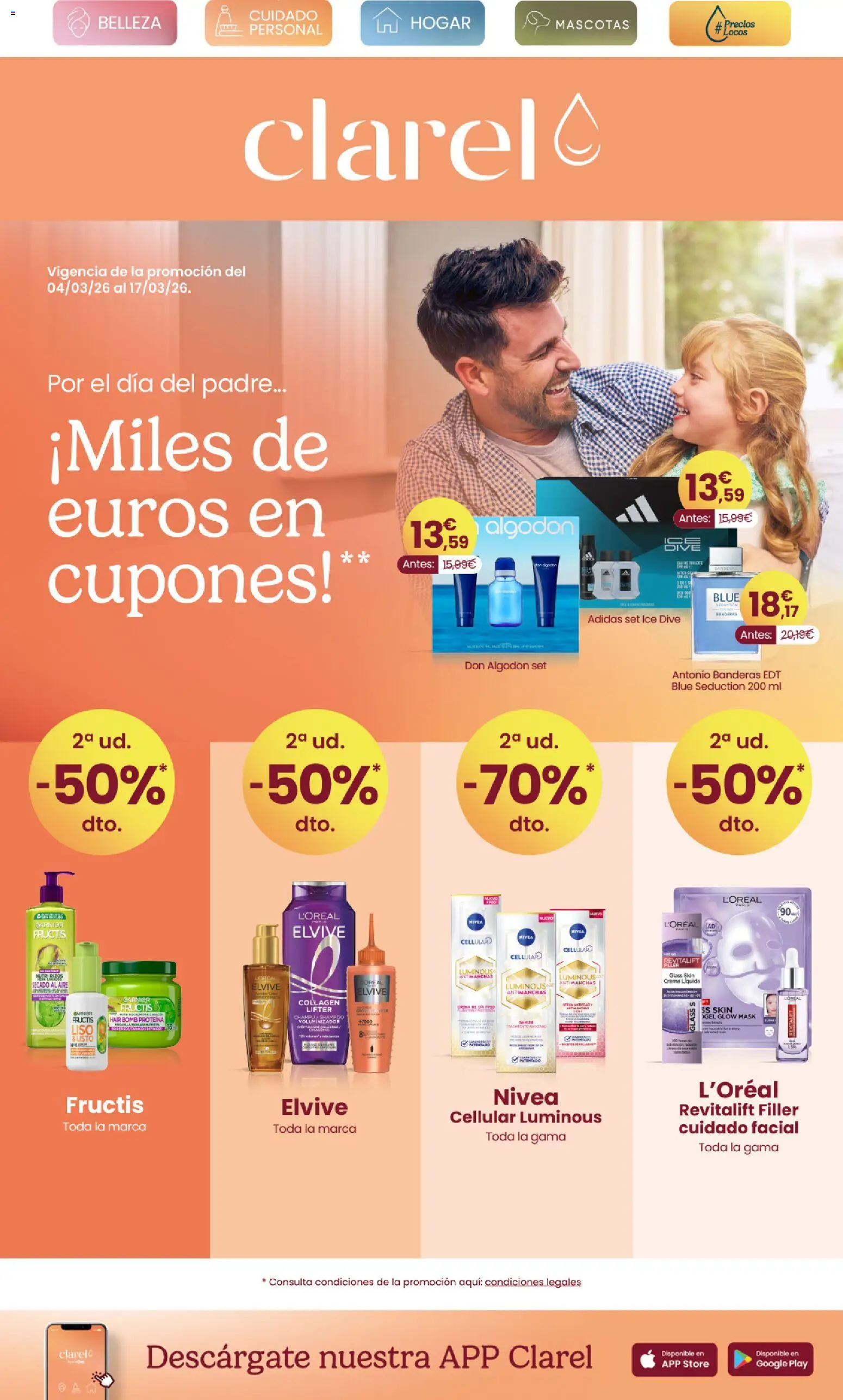 Clarel - folleto │ válido desde el 04.03.2026 | Página: 1 | Productos: Champú, Sérum, Crema