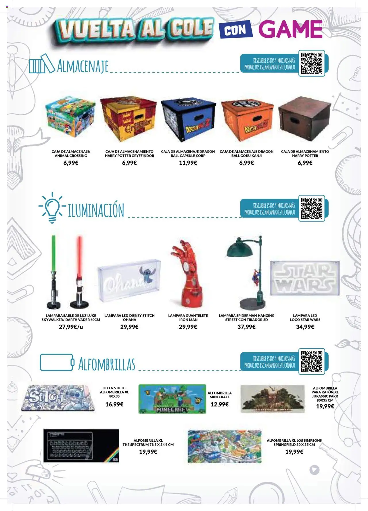 Game folleto │ válido desde el 18.08.2025 | Página: 7 | Productos: Alfombrilla, Galette de chaise, Caja, Lámpara