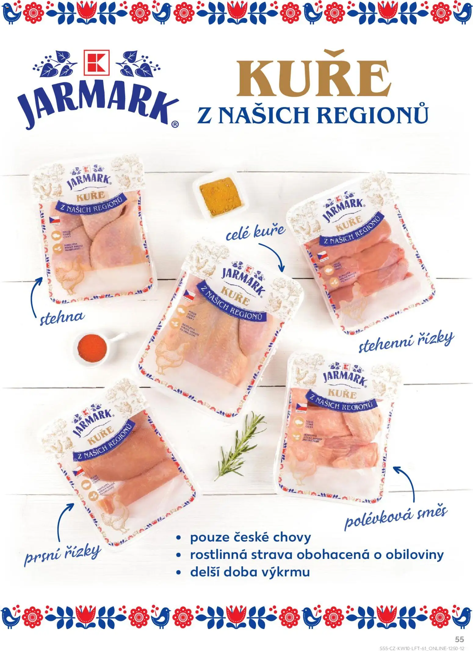 Kaufland leták od 04.03.2026 | Strana: 55 | Produkty: Stehenní řízky, Kuře