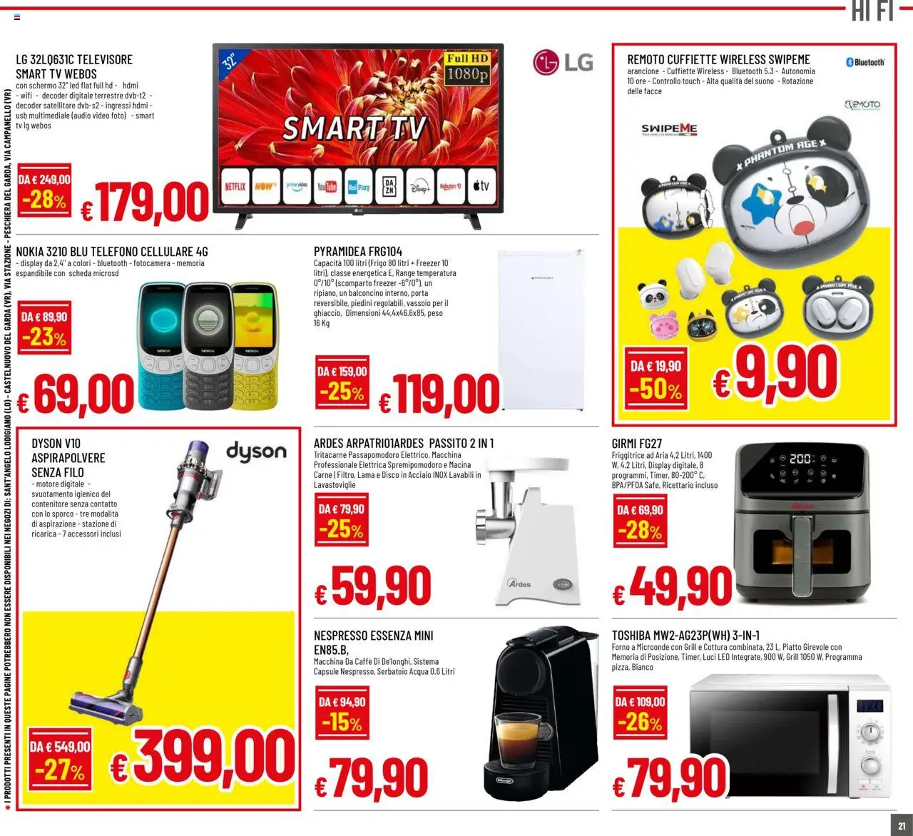 Volantino Galassia del 31.07.2025 | Pagina: 21 | Prodotti: Cellulare, smart TV, USB, Passapomodoro