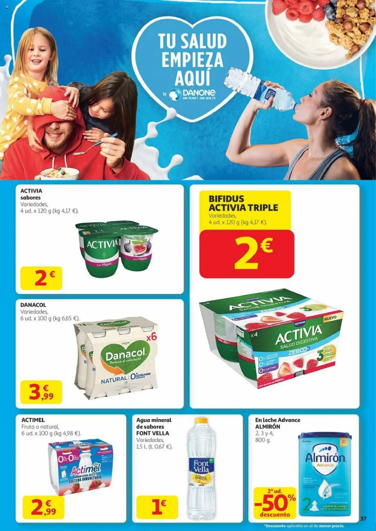 Alcampo - Canarias │ válido desde el 23.10.2025 | Página: 37 | Productos: Leche, Σαντιγύ, Agua mineral