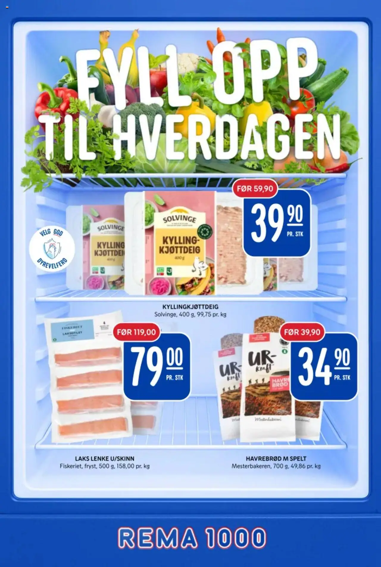  | Side: 1 | Produkter: Kylling, Lasagneplader, Палички, Combină frigorifică