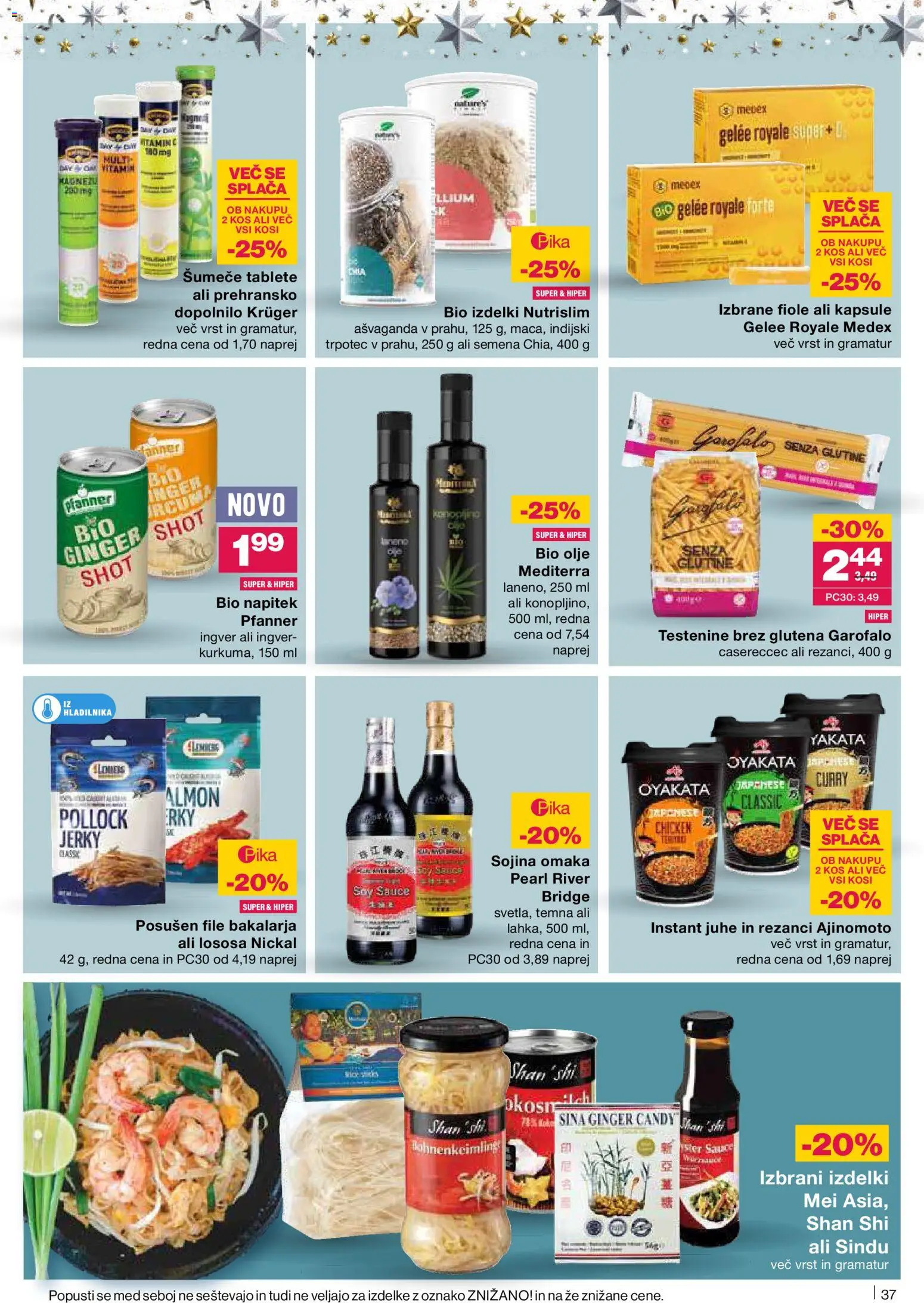 Novi Mercator katalog ponudbe – veljaven od 04.12.2025 | Stran: 37 | Izdelki: Rezanci, Kos, Testenine, Omaka