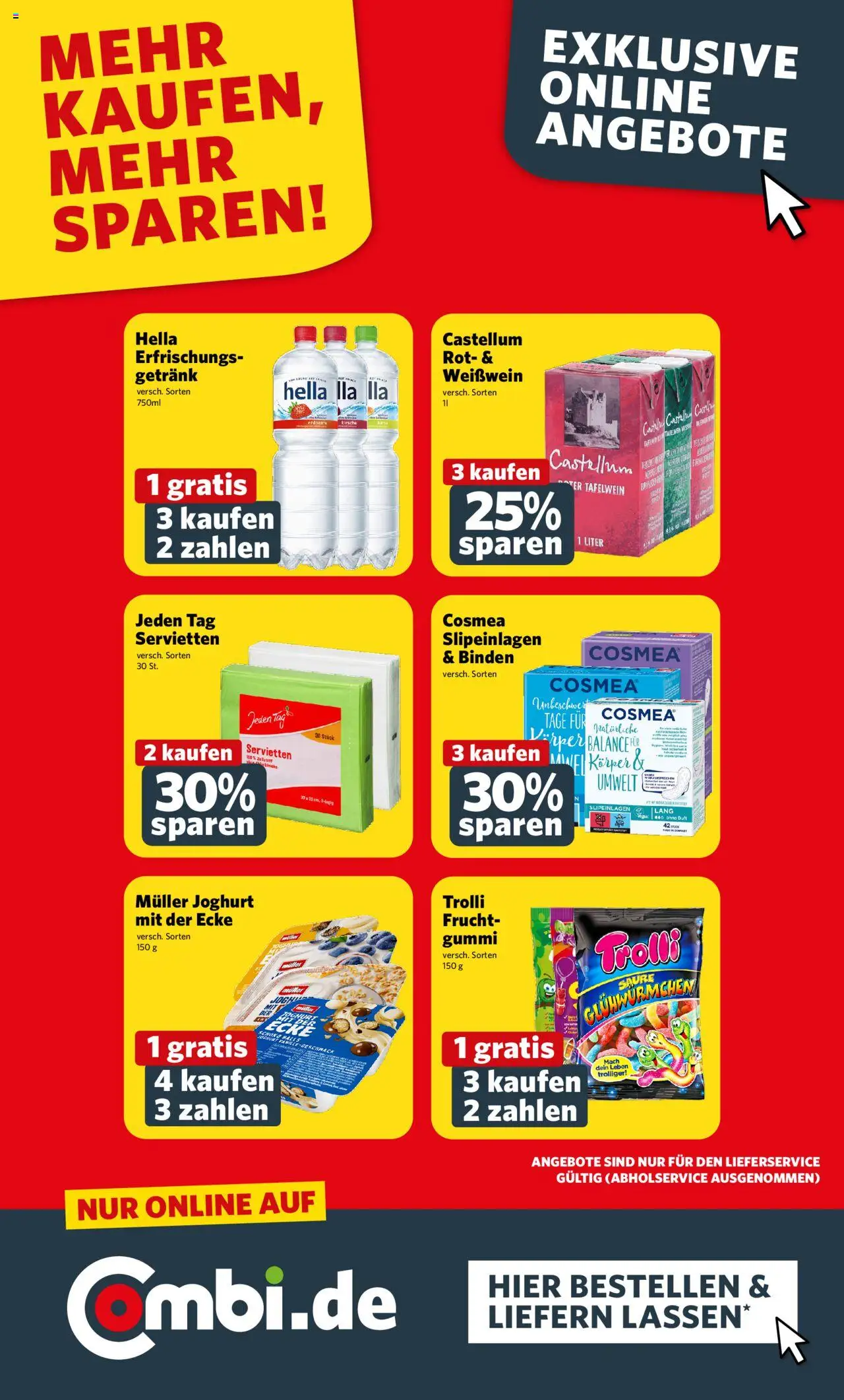Combi Prospekt 	 – gültig ab 06.10.2025 | Seite: 22 | Produkte: Joghurt, Weißwein, Hella