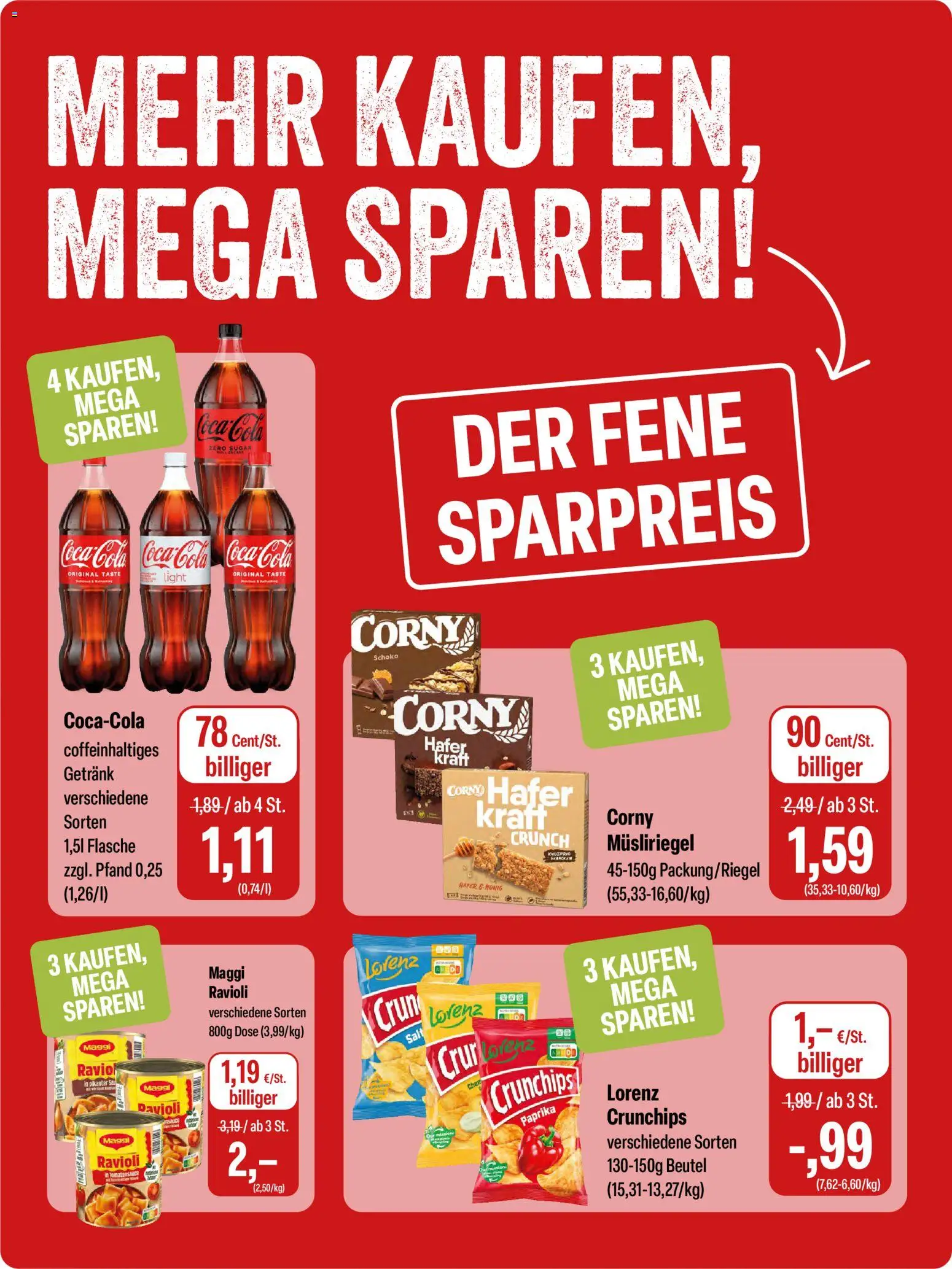 Feneberg Angebote – gültig ab 16.04.2026 | Seite: 10 | Produkte: Coca cola, Maggi, Cola, Paprika