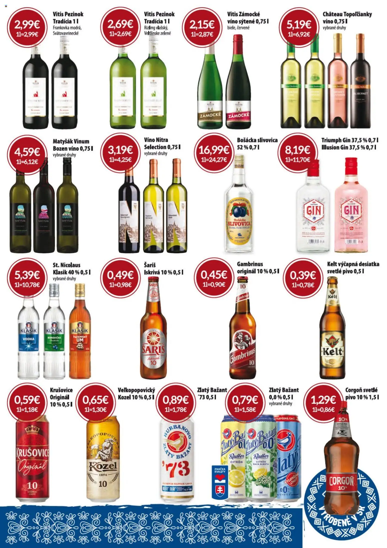 Nové KARMEN CBA akcie – leták je platný od 06.11.2025 | Strana: 7 | Produkty: Pivo, Zlatý Bažant, Slivovica, Corgoň