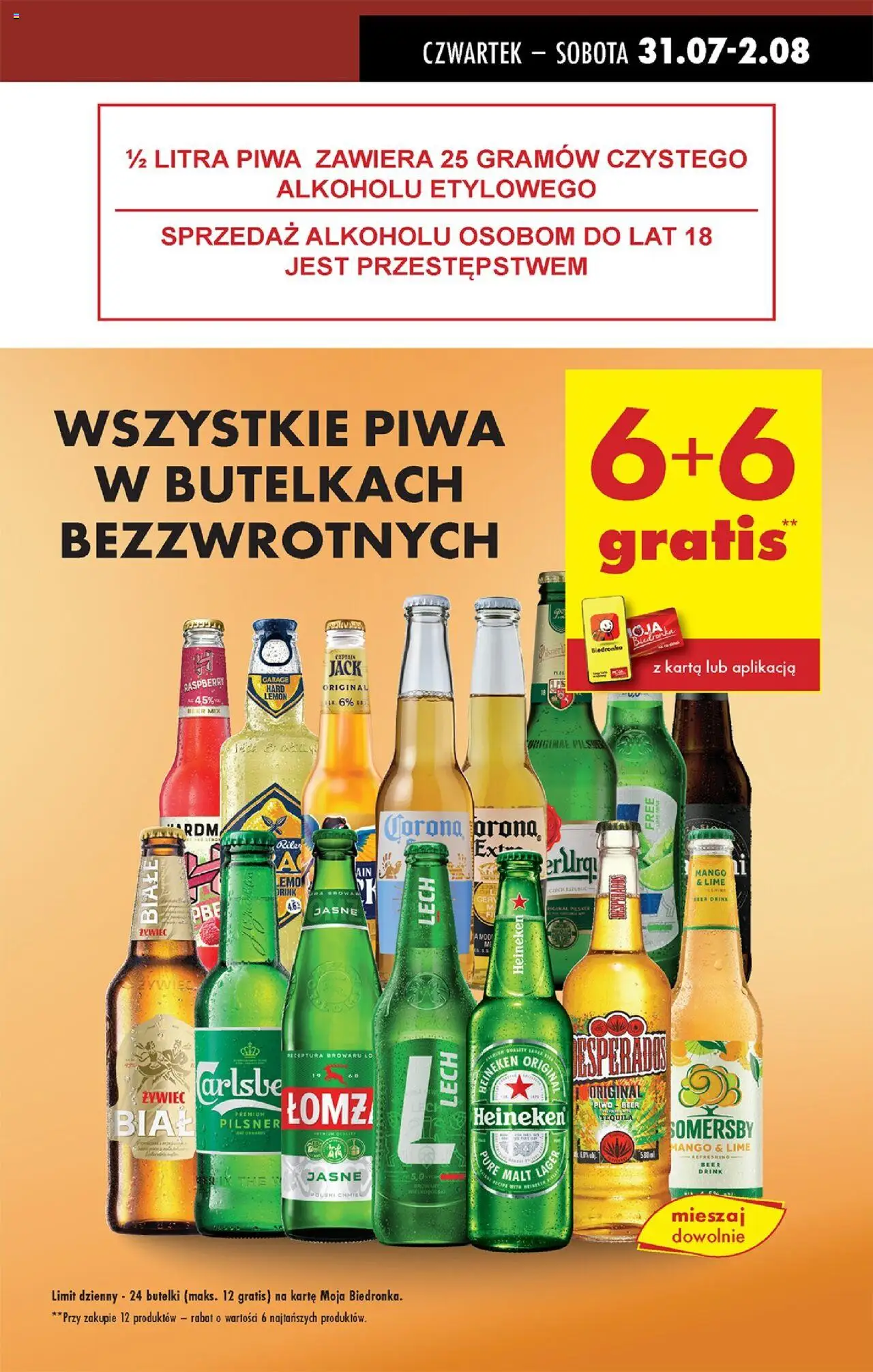 Biedronka gazetka - Oferta W tym tygodniu od 31.07.2025 | Strona: 9 | Produkty: Mango, Karta, Somersby, Heineken