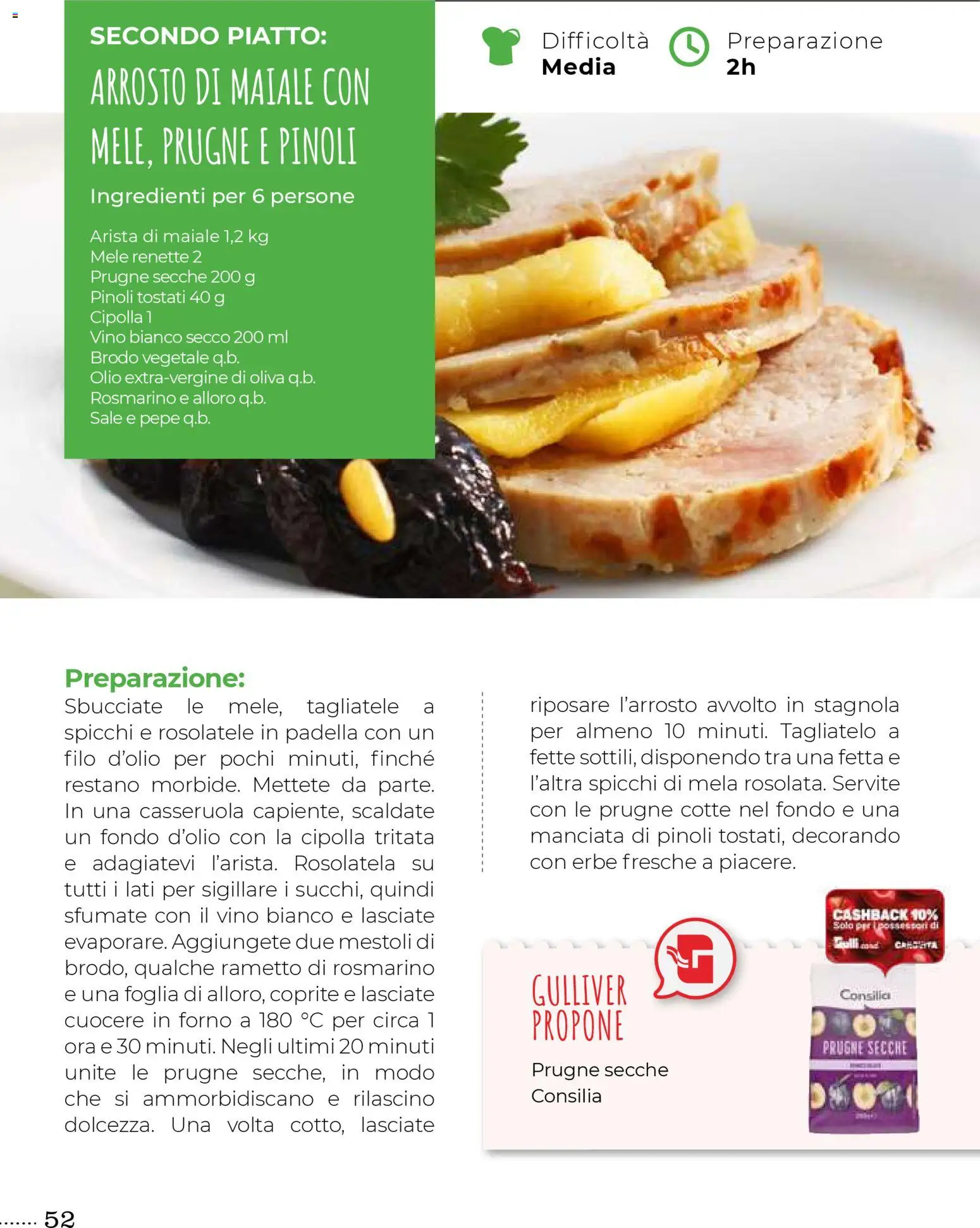 Volantino Gulliver del 31.10.2025 | Pagina: 52 | Prodotti: Arrosto, Maiale, Sale, Piatto