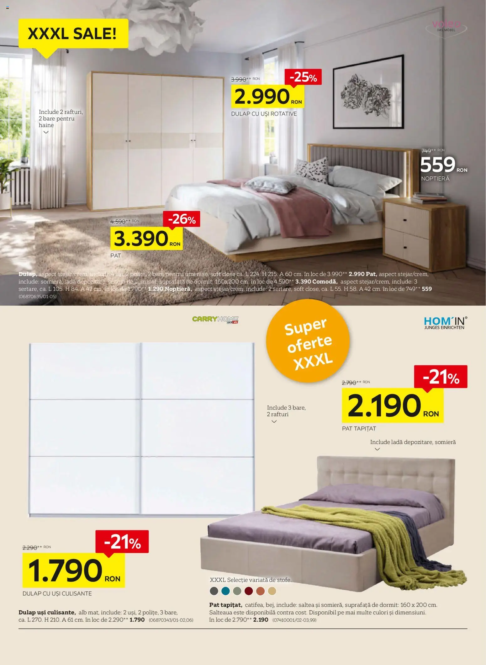 Noul catalog XXXLutz – valabil de la 02.02.2026 | Pagină: 6 | Produse: Pat, Saltea, Noptieră, Haine