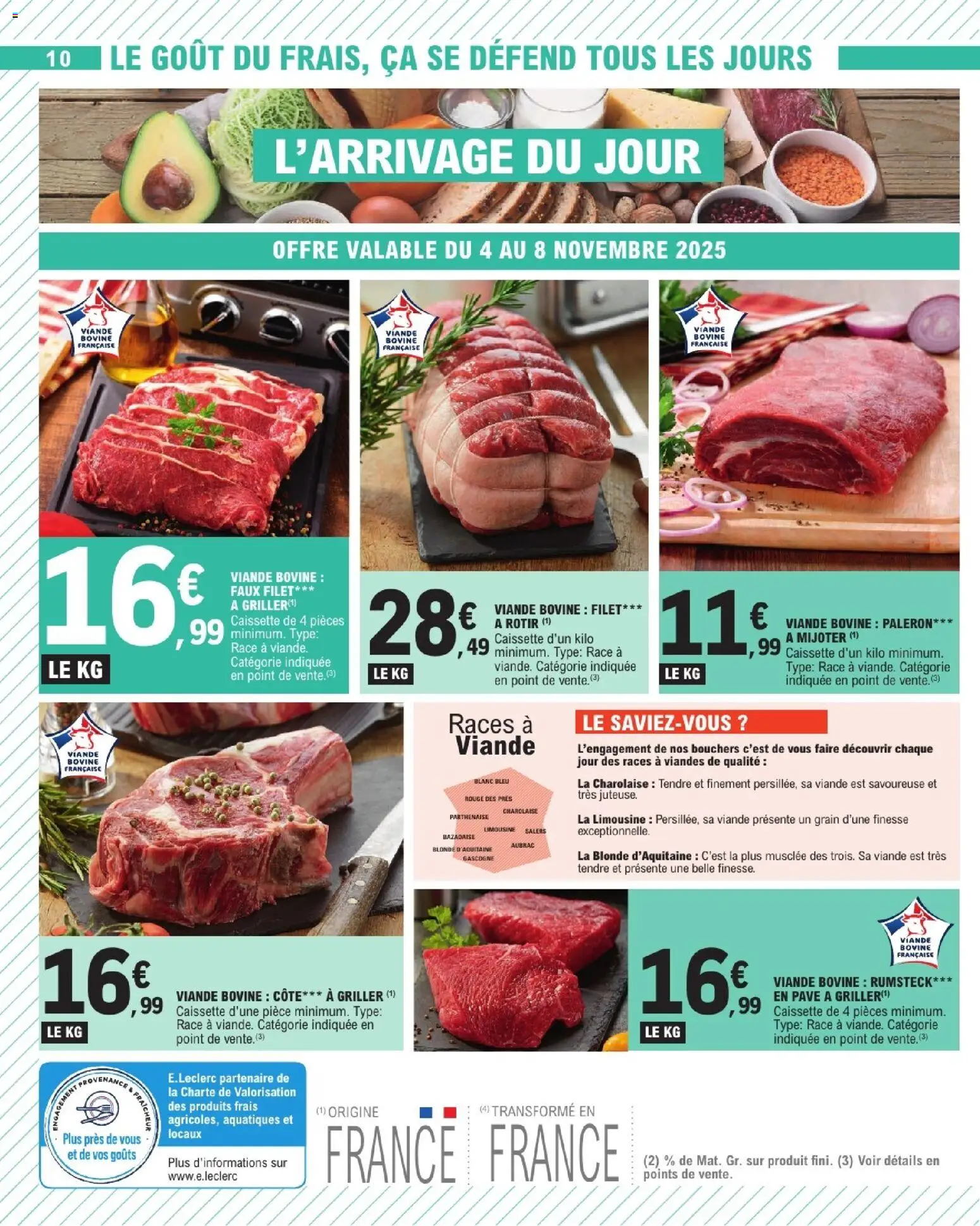 {H1} | Page: 10 | Produits: Viande, Rumsteck, Viande bovine