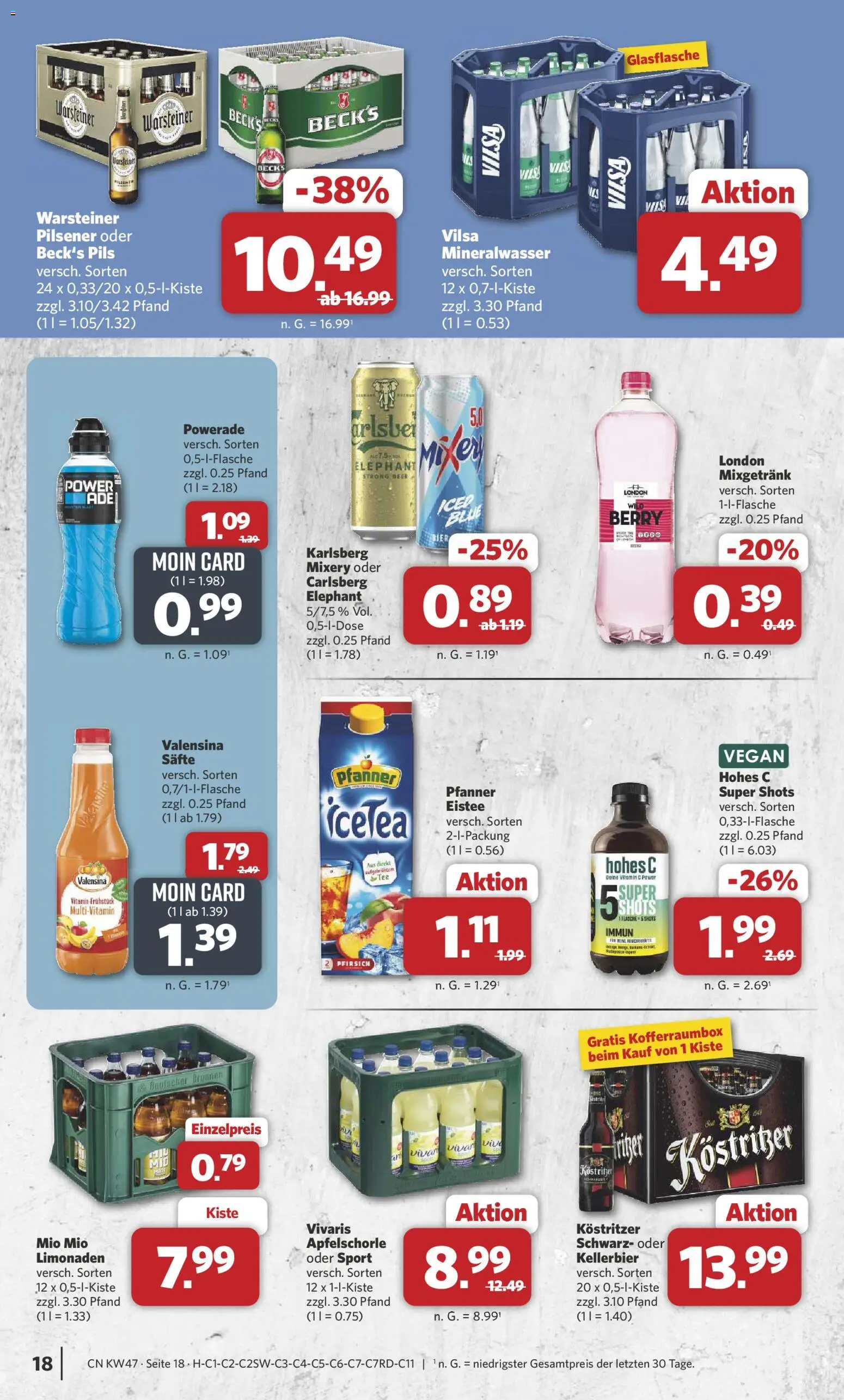 Combi Prospekt 	 – gültig ab 17.11.2025 | Seite: 19 | Produkte: Vivo, Carlsberg, Warsteiner, Mixery