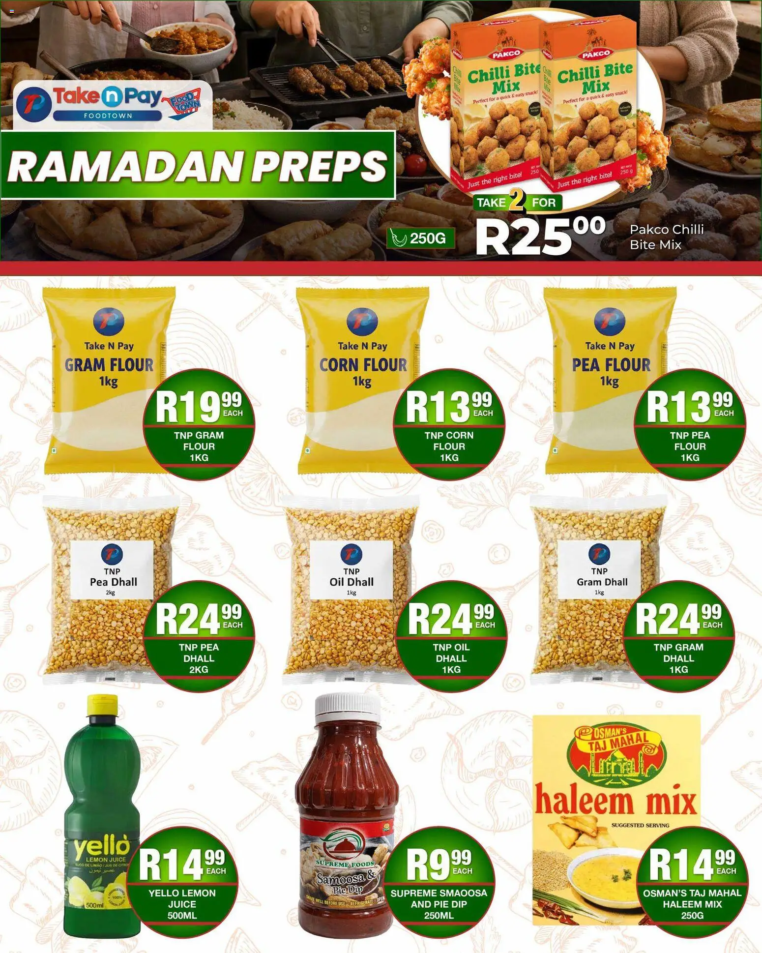 New Take n Pay catalogue – valid from 02.03.2026 | Page: 11 | Products: Corn, Juice, Chilli, Pea