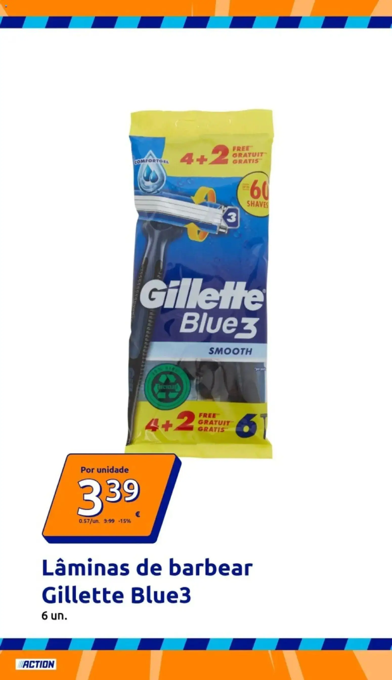 Action folheto │ válido de 29.04.2026 | Página: 3 | Produtos: Lâminas de barbear