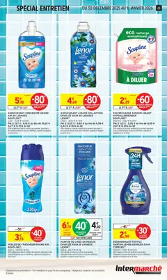 Intermarché - Prévisualisation de DÉSODORISANT TEXTILE PARFUM LENOR ENVOLÉE D'AIR FEBREZE, 500 ml. Désodorisant textile parfum Lenor Envolée d'Air Febreze. valide à partir de 30.12.2025 | Page: 23