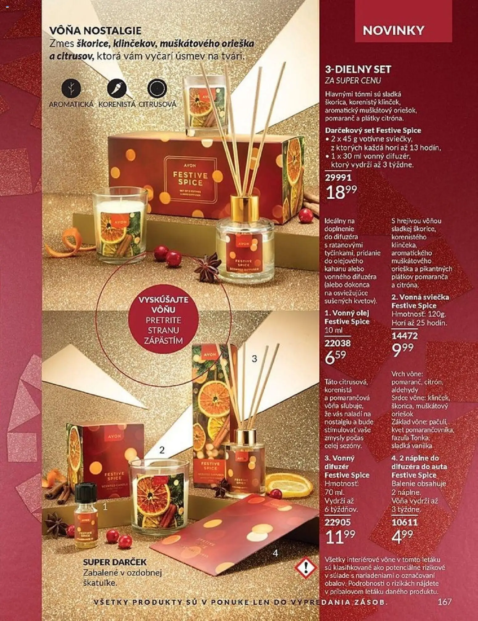 Nové Avon akcie – leták je platný od 01.12.2025 | Strana: 167 | Produkty: Difúzer, Olej, Fazuľa
