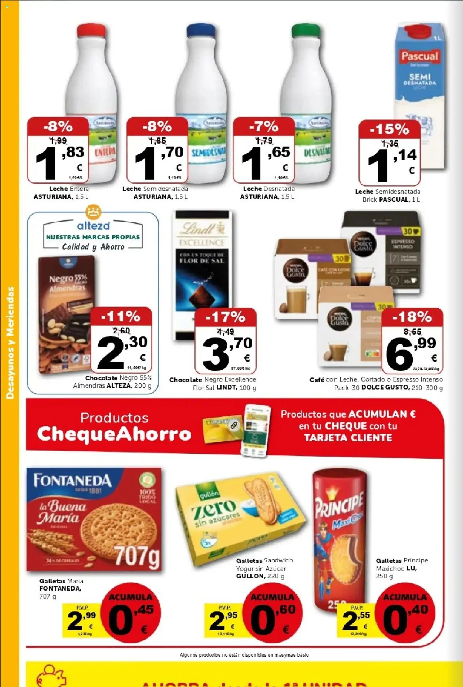 Masymas folleto │ válido desde el 27.03.2026 | Página: 11 | Productos: Leche desnatada, Leche entera, Leche, Κεραία