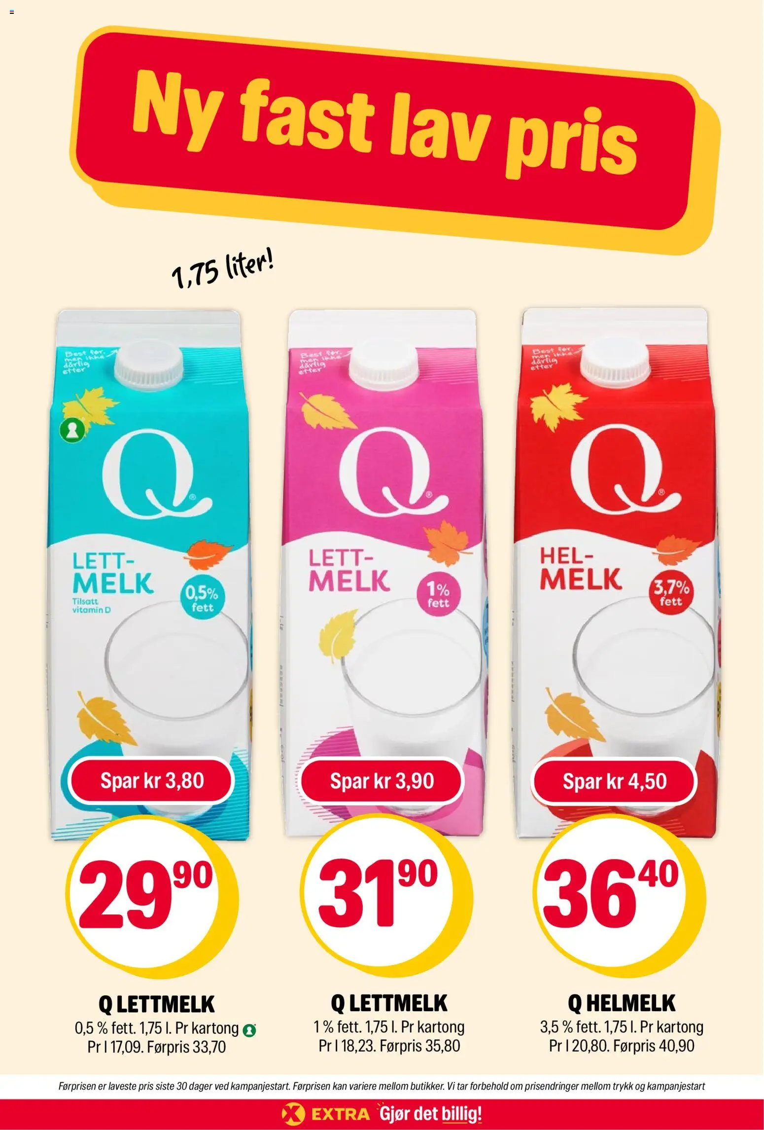 {H1} | Side: 2 | Produkter: Melk, Lettmelk, Helmelk