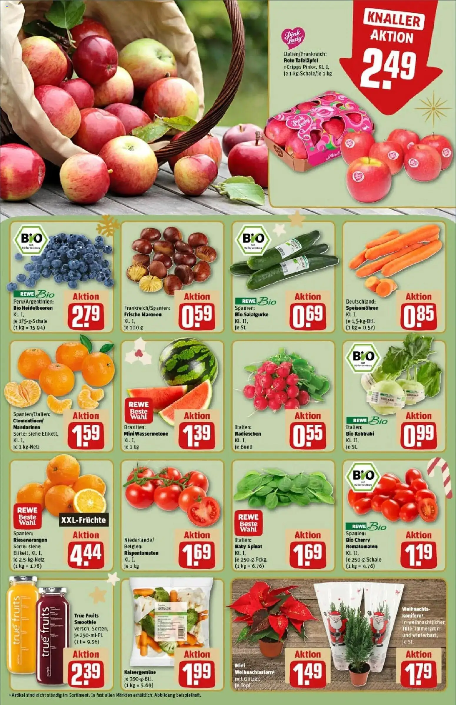 Rewe prospekt Hamburg 50 (Altona)	 – gültig ab 23.11.2025 | Seite: 8 | Produkte: Kohlrabi, Mandarinen, Heidelbeeren, Wassermelone