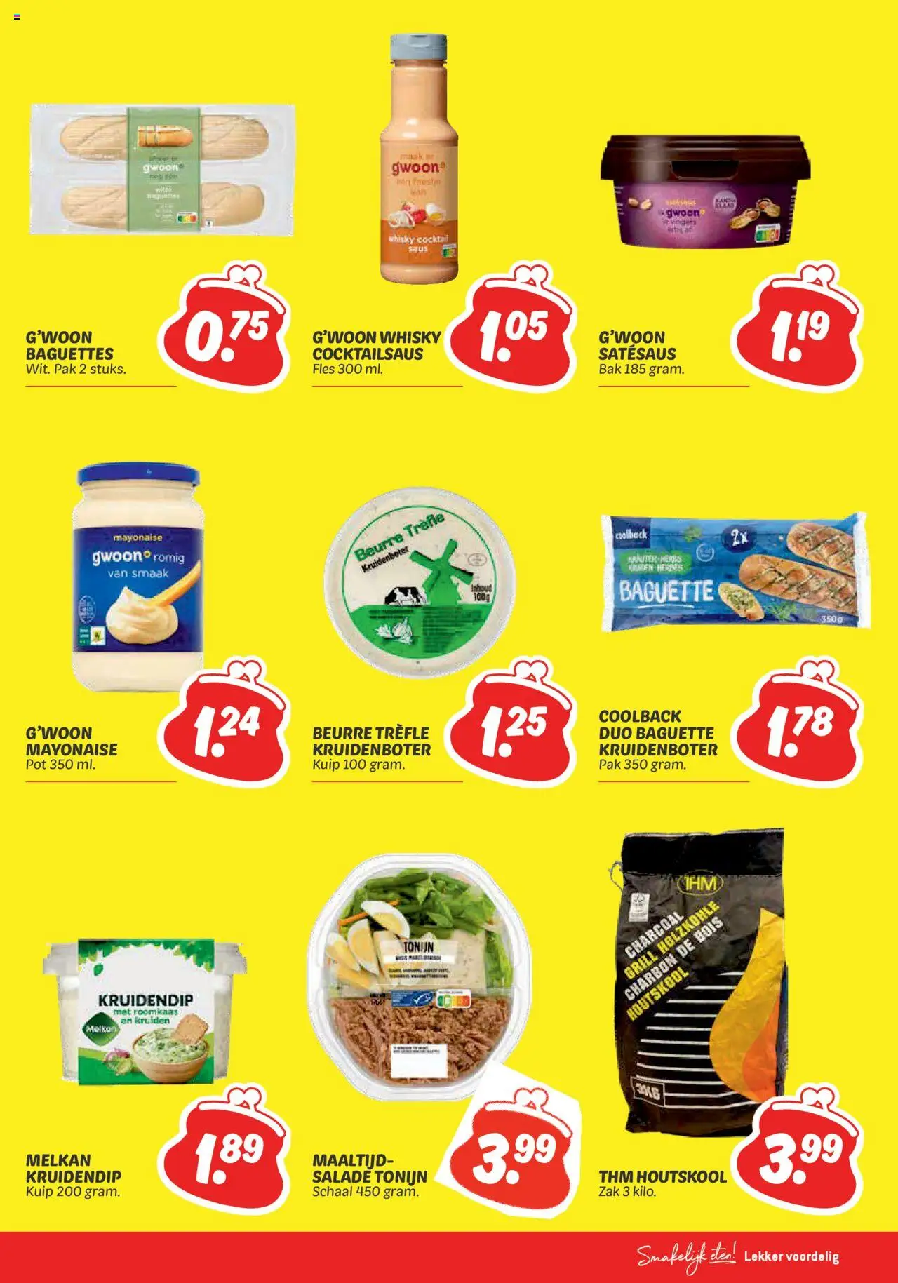  | Pagina: 19 | Producten: Fles, Baguette, Roomkaas, Grill