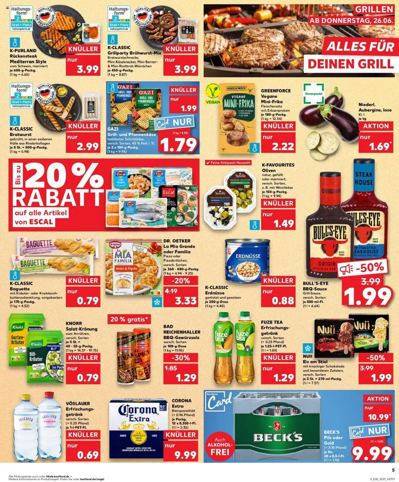 Kaufland prospekt Memmingen	 - gültig ab dem 29.06.2025 | Seite: 16 | Produkte: Fuze tea, Baguette, Knorr, Pizza