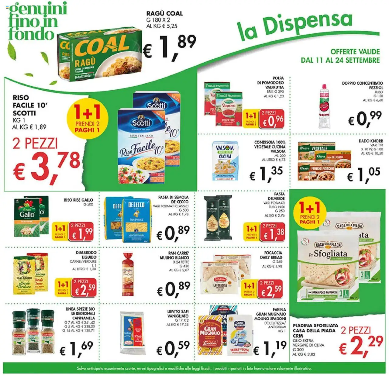 Volantino Coal del 11.09.2025 | Pagina: 21 | Prodotti: Riso, Tubo, Pasta, Funghi