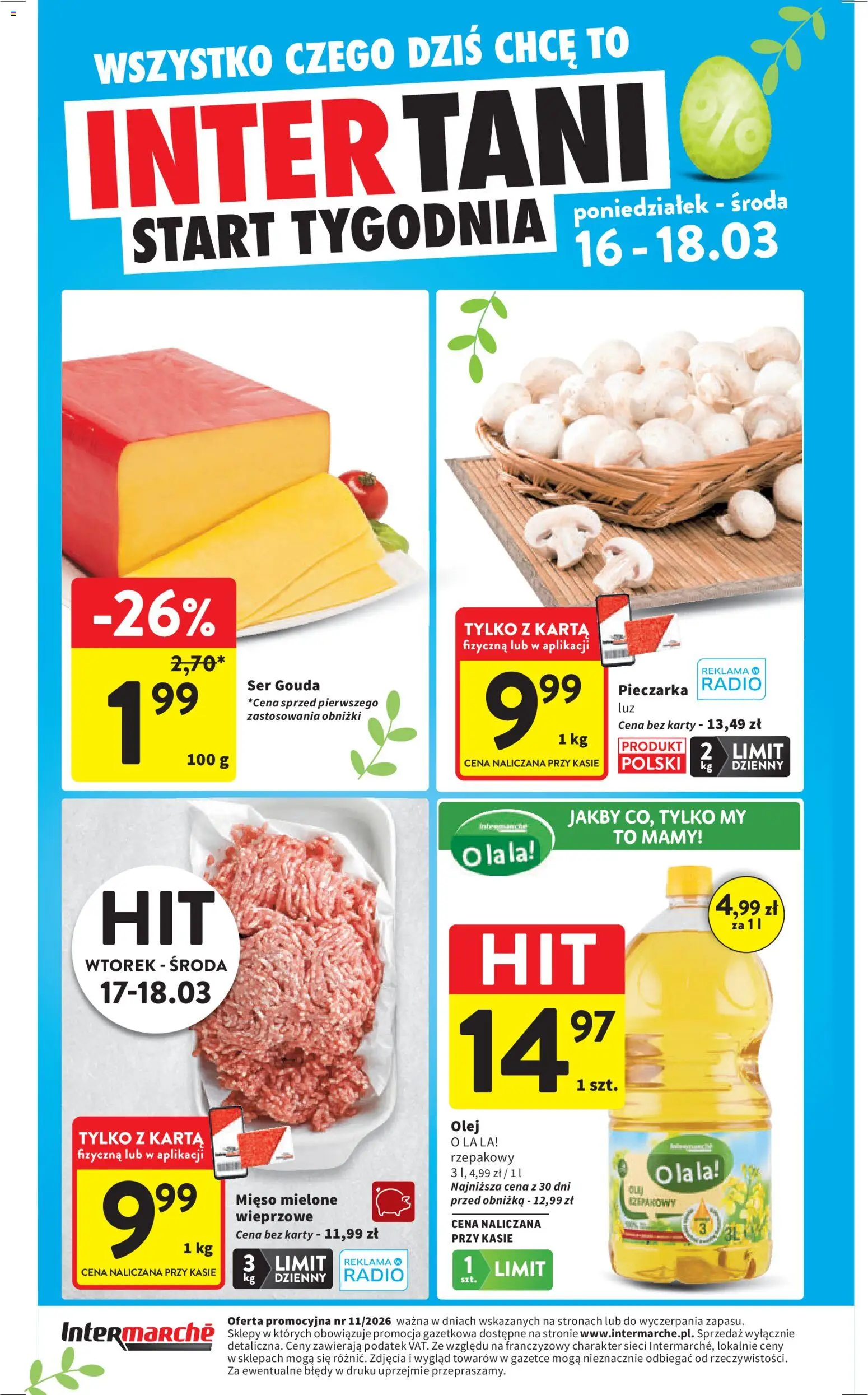 Intermarche gazetka od 12.03.2026 | Strona: 47 | Produkty: Radio, Mięso mielone, Ser, Ser gouda