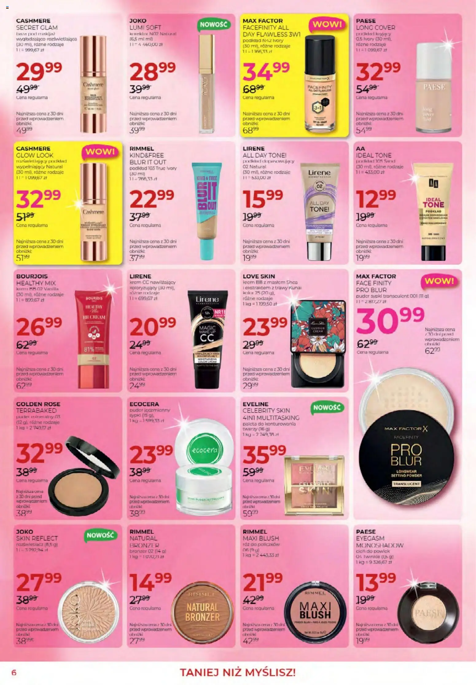 Jawa Gazetka od 03.01.2026 | Strona: 6 | Produkty: Makijaż, Puder, Bronzer, Rozświetlacz