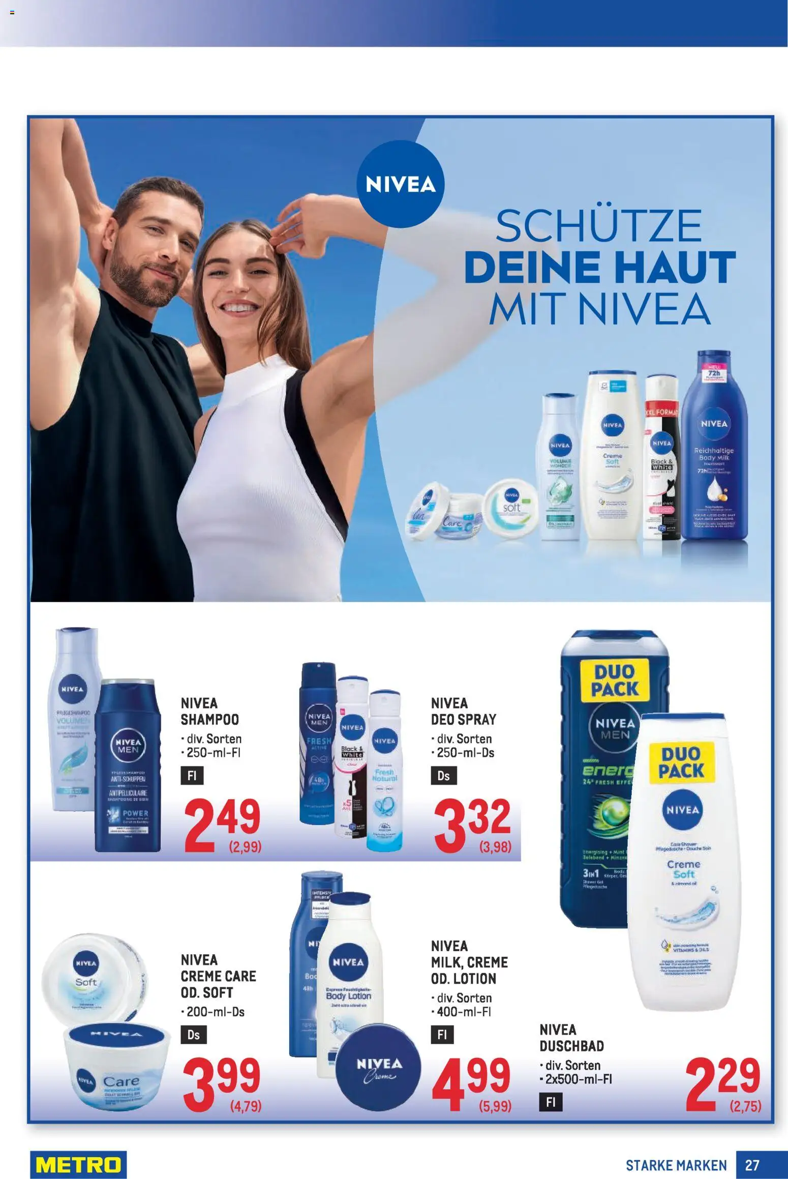 Metro angebote Starke Marken gültig ab 02.04.2026 | Seite: 27 | Produkte: Shampoo, Creme
