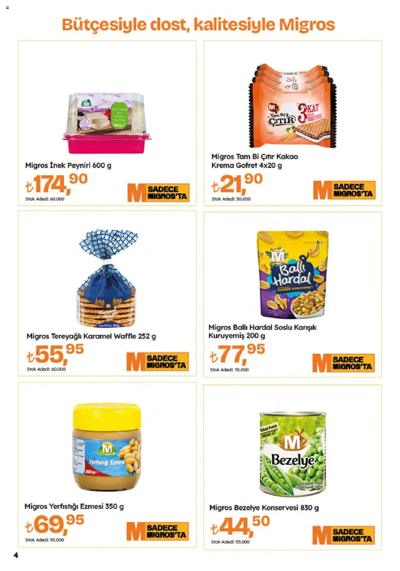 Migros Katalog - 5M Migroskop Dijital - 07.08.2025 tarihinden itibaren geçerlidir | Sayfa: 4 | Ürünler: Gofret, Hardal, Krema, Bezelye