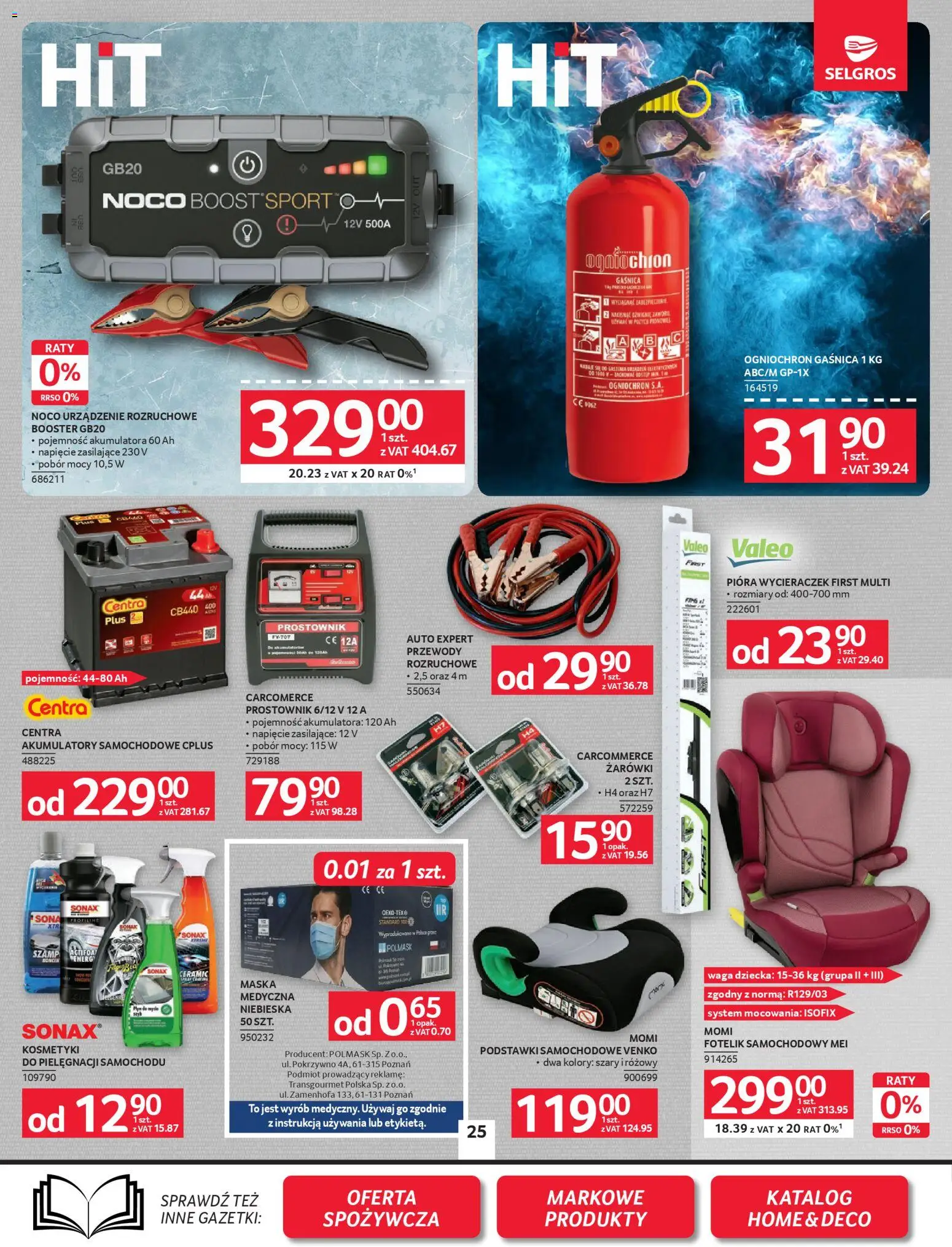 Selgros cash&carry Gazetka - Oferta przemysłowa od 19.02.2026 | Strona: 27 | Produkty: Gaśnica, Kosmetyki, Prostownik, Żarówki