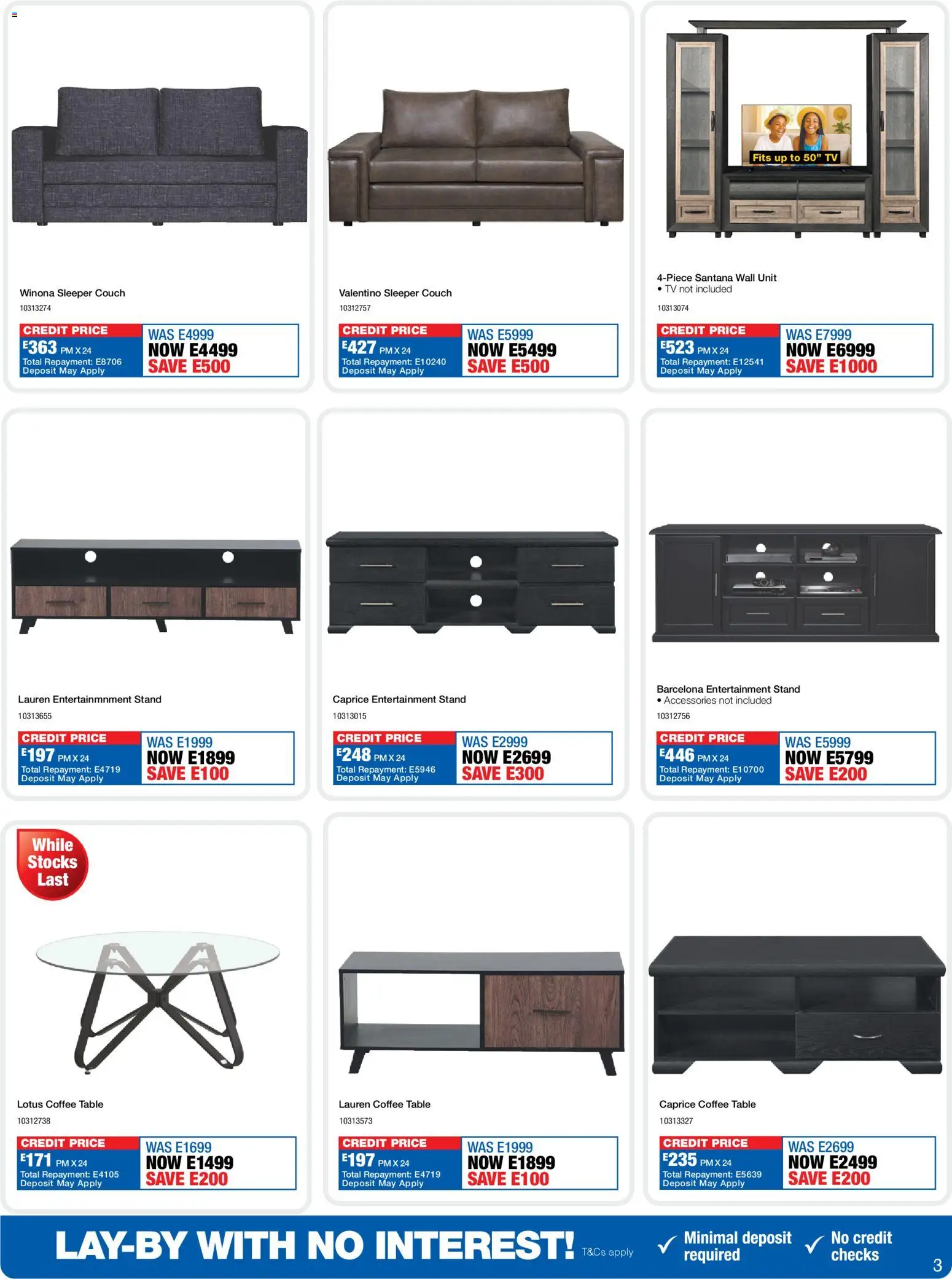 New OK Furniture catalogue – valid from 13.04.2026 | Page: 3 | Products: TV, Table, Wall unit, Coffee