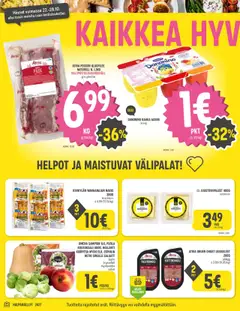 Halpa Halli-mainoslehti voimassa 22.10.2025 alkaen | Sivu: 2 | Tuotteet: Ruusukaali, Voi, Juusto, Kurpitsa