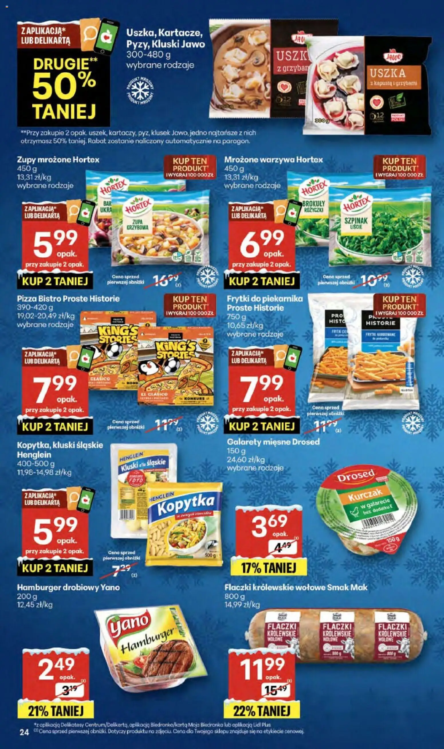 Delikatesy Centrum Gazetka od 18.12.2025 | Strona: 24 | Produkty: Mak, Delikatesy, Pizza, Frytki