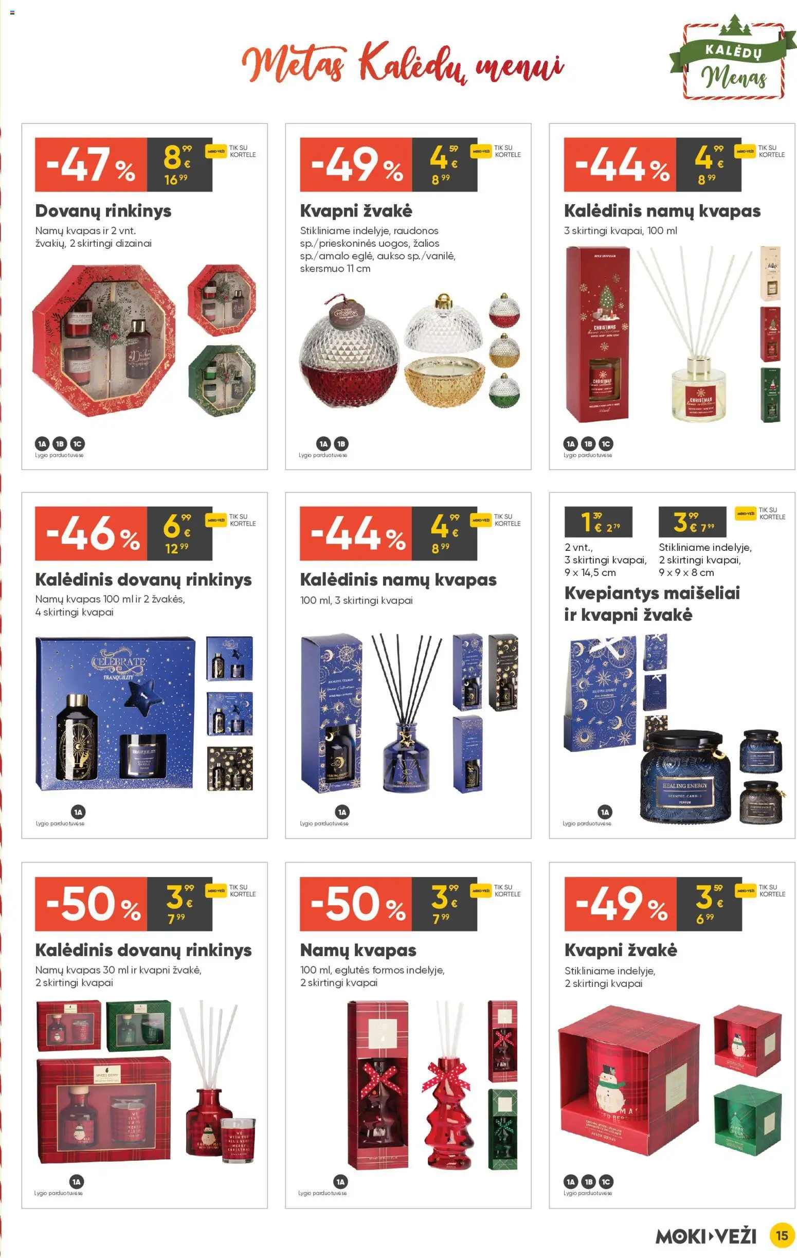 MOKI VEŽI akcijos nuo 13.11.2025 | Puslapis: 15 | Prekių: Kvapas