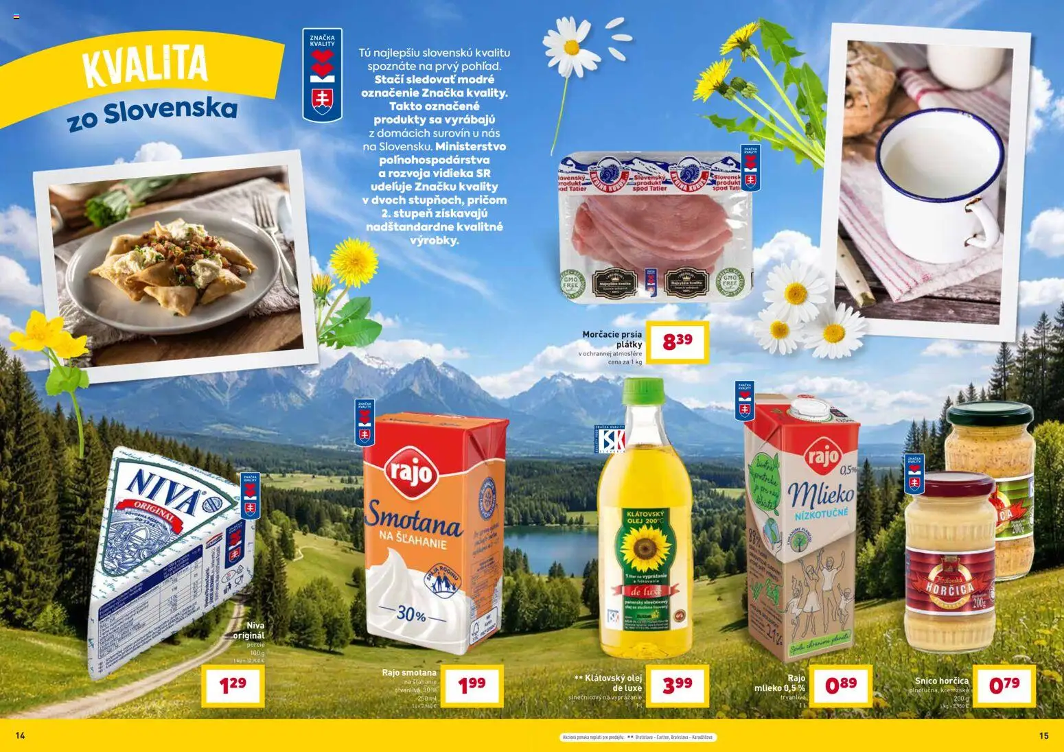 Nové Billa akcie – leták je platný od 25.02.2026 | Strana: 8 | Produkty: Mlieko, Olej, Smotana