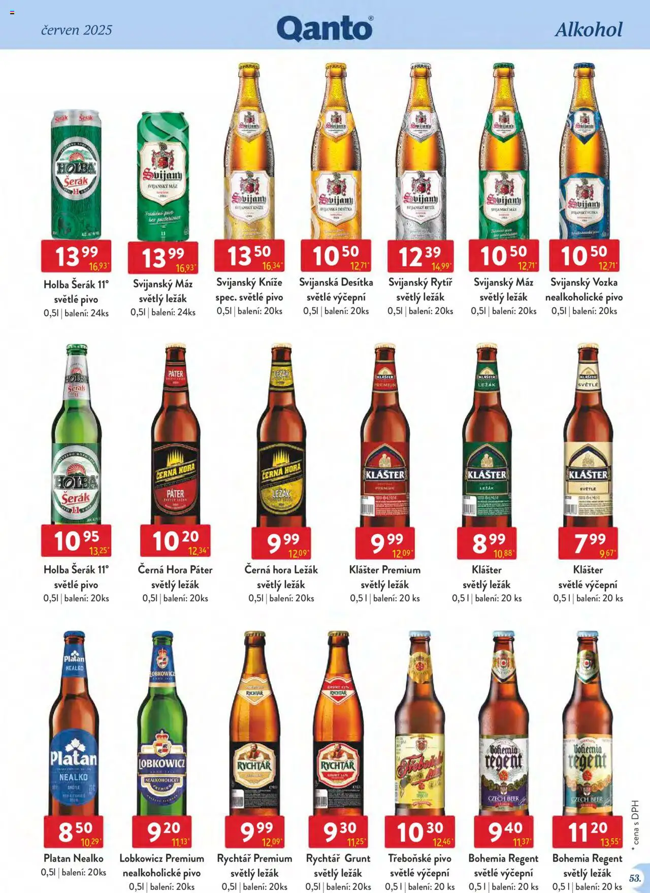 Astur & Qanto leták - Velkoobchod 06/2025 od 01.06.2025 | Strana: 53 | Produkty: Pivo, Svijanský Máz, Nealkoholické pivo, Svijany