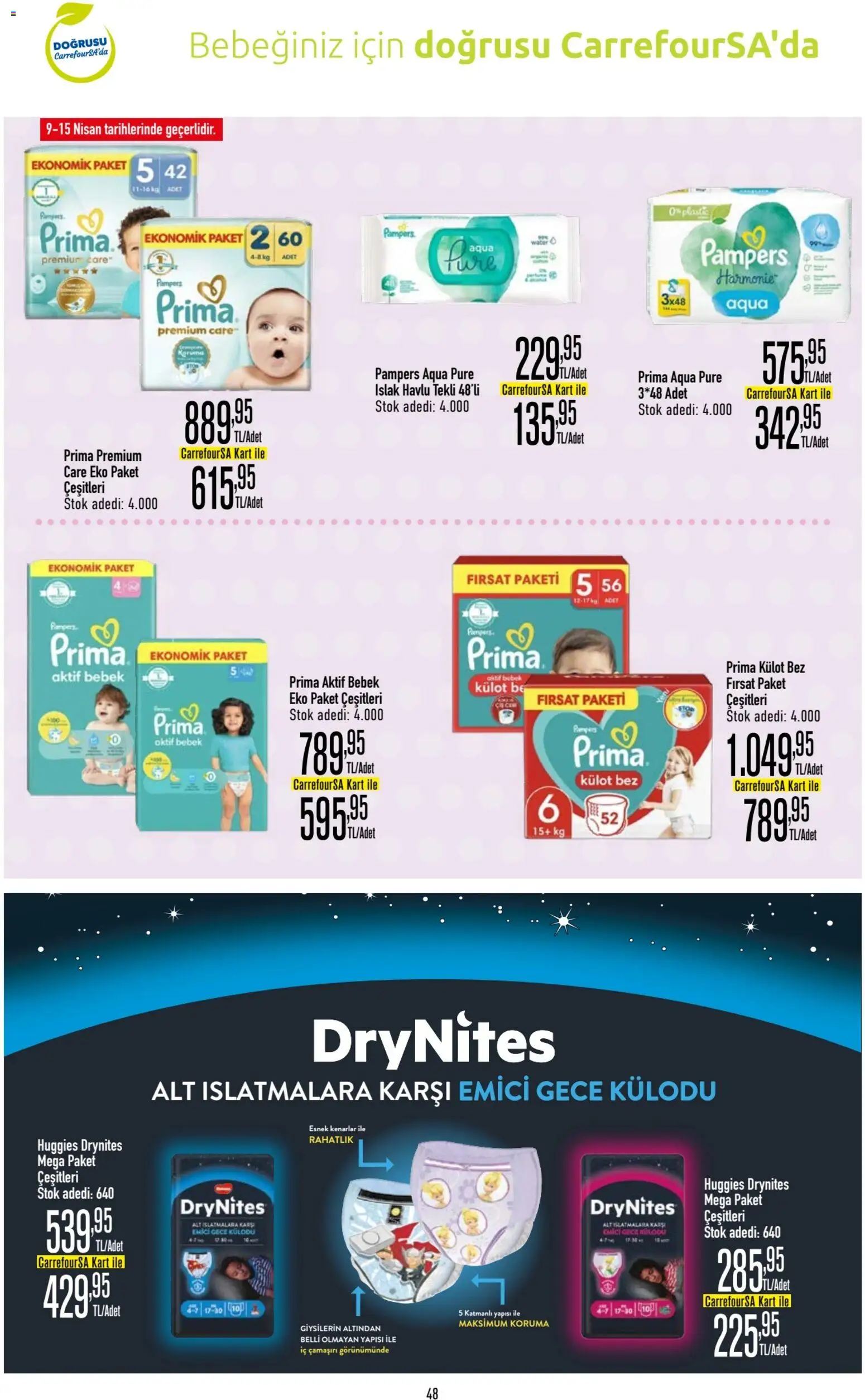 CarrefourSA Katalog - 09.04.2026 tarihinden itibaren geçerlidir | Sayfa: 49 | Ürünler: Iç çamaşırı, Külot