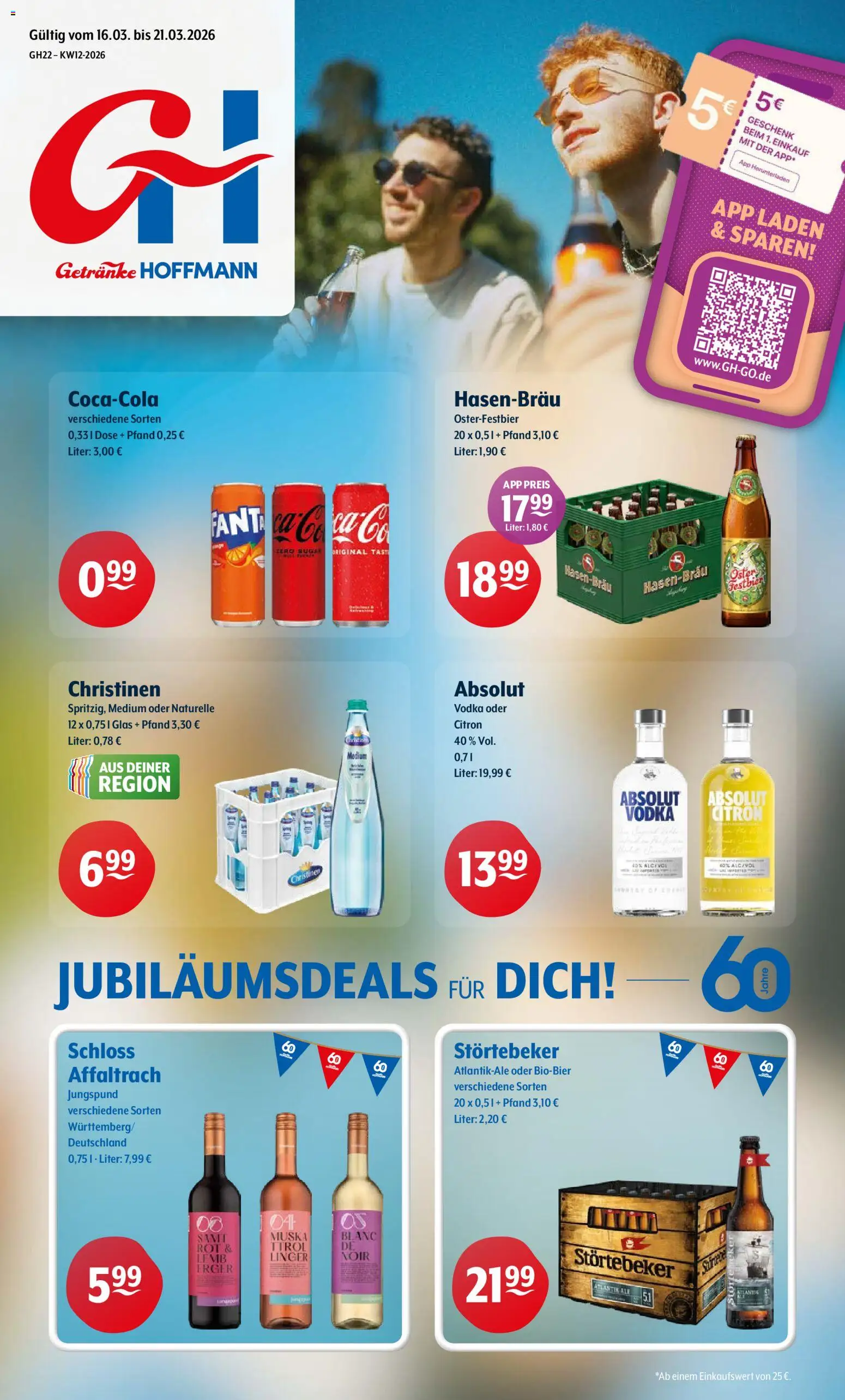 Getränke Hoffmann - Nordrhein - Westfalen – gültig ab 16.03.2026 | Seite: 1 | Produkte: Vodka