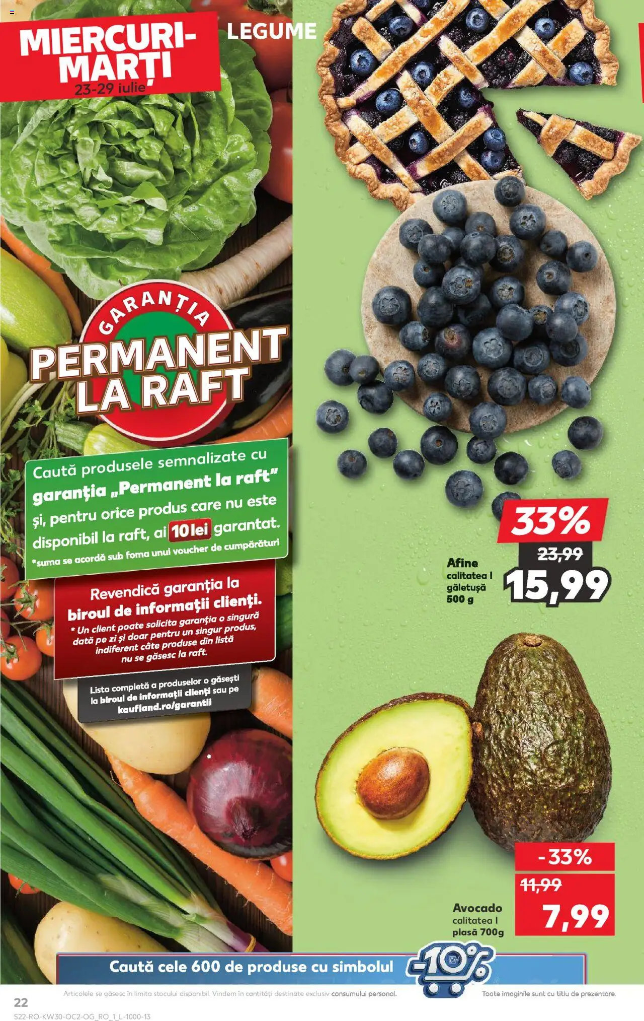 Kaufland RO akciós ujság - amely érvényes a következő dátumtól: 23.07.2025 | Oldal: 22