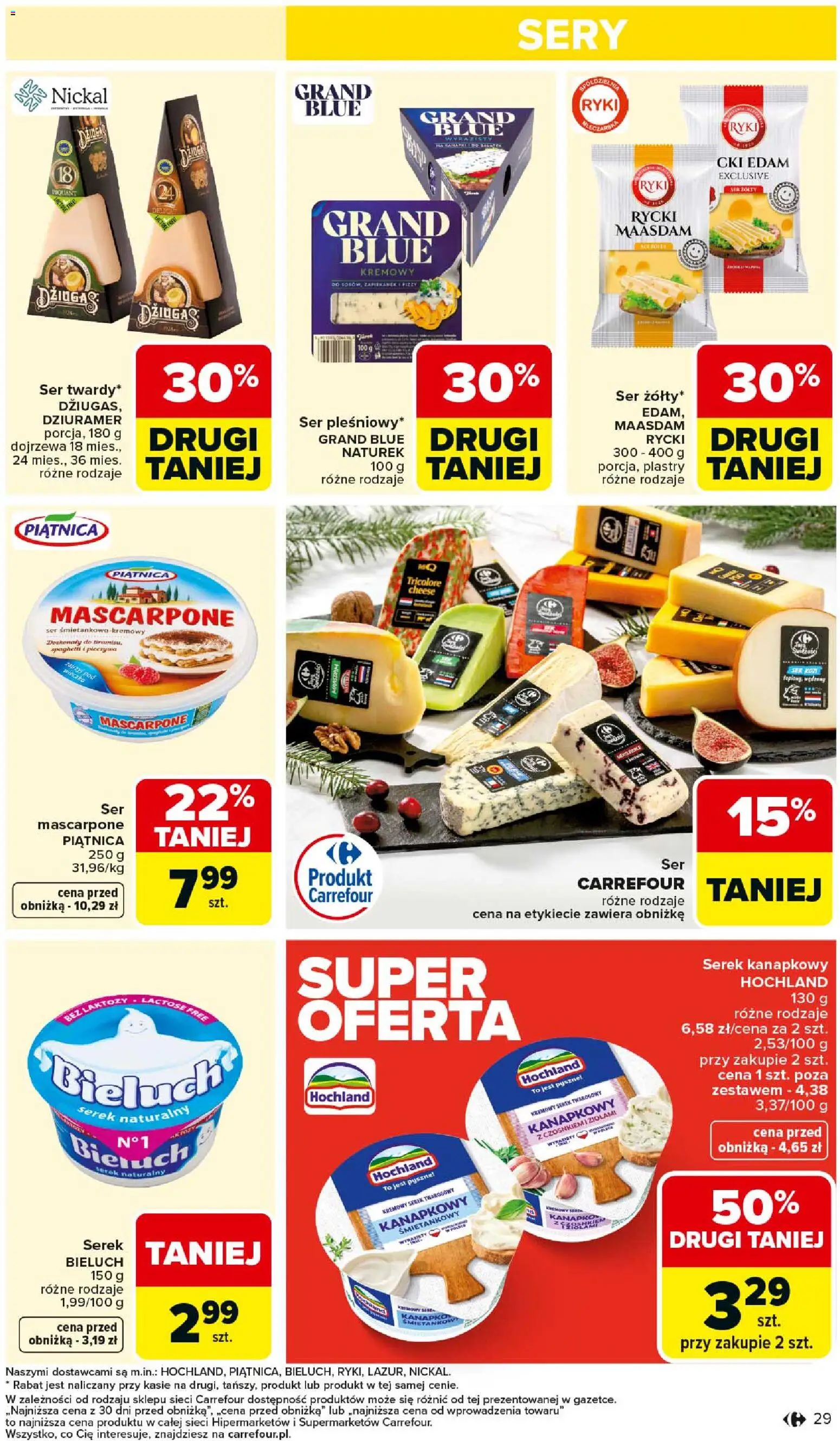 Carrefour Gazetka od 26.01.2026 | Strona: 31 | Produkty: Serek kanapkowy, Mascarpone, Sery, Ser