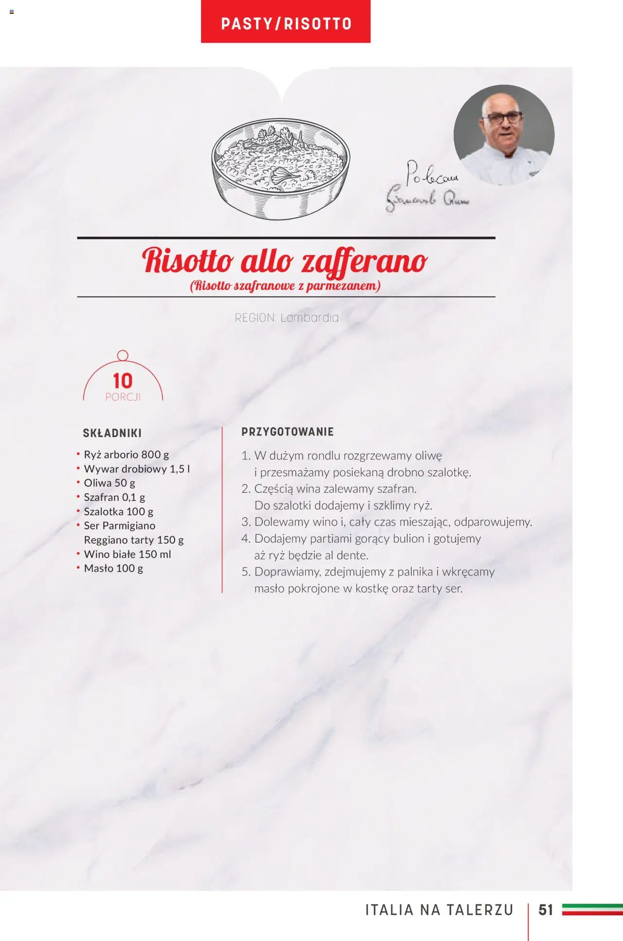 Makro Gazetka - Ebook kuchnia włoska od 16.05.2023 | Strona: 51 | Produkty: Masło, Ser, Wino, Ryż
