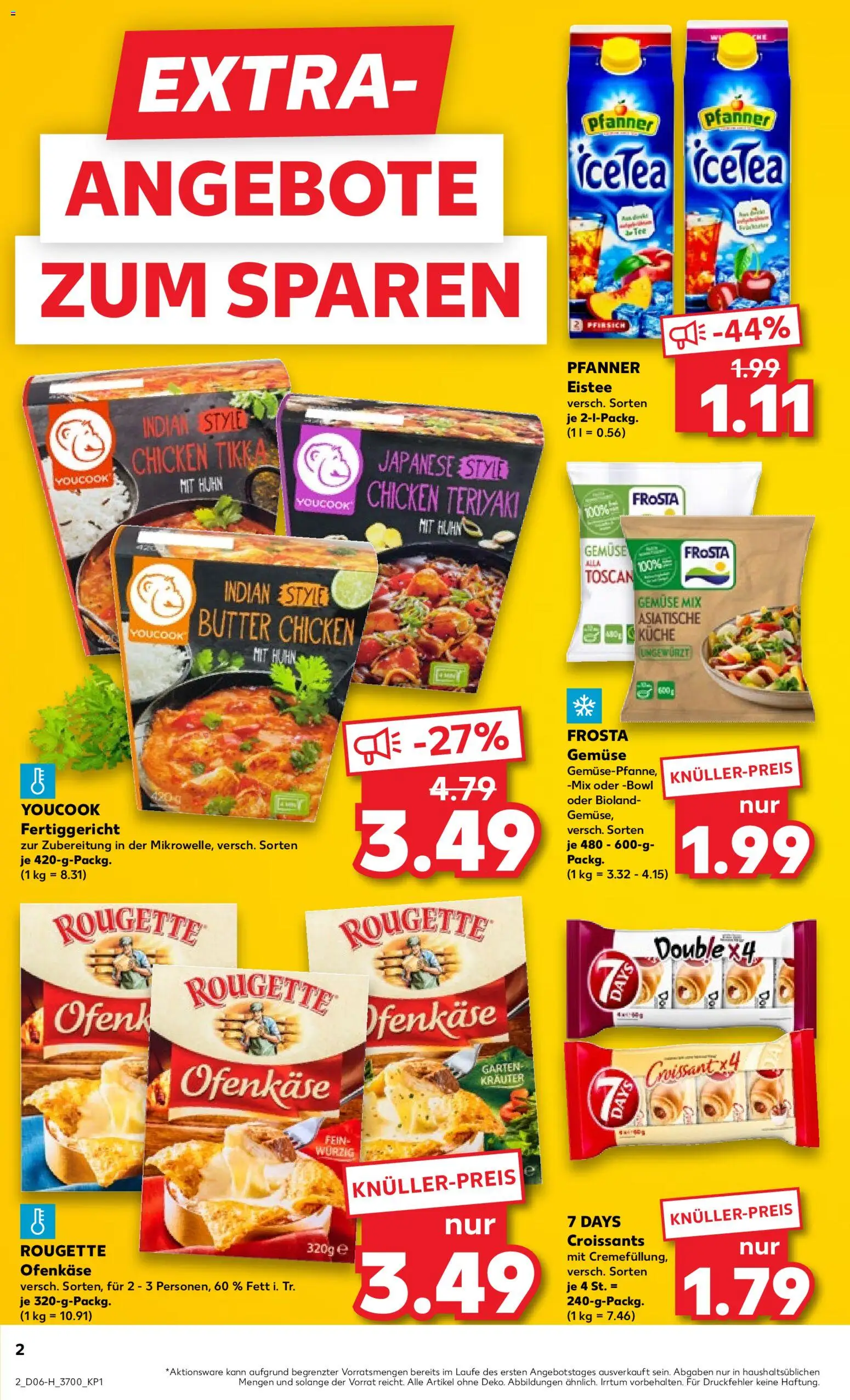 Kaufland prospekt Rostock	 – gültig ab 05.02.2026 | Seite: 2 | Produkte: Butter, Küche, Pfanner eistee, Croissant