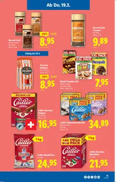 Lidl aktionen ab 19.03.2026 gültig | Seite: 13 | Produkte: Milch, Kaffee, Schokolade
