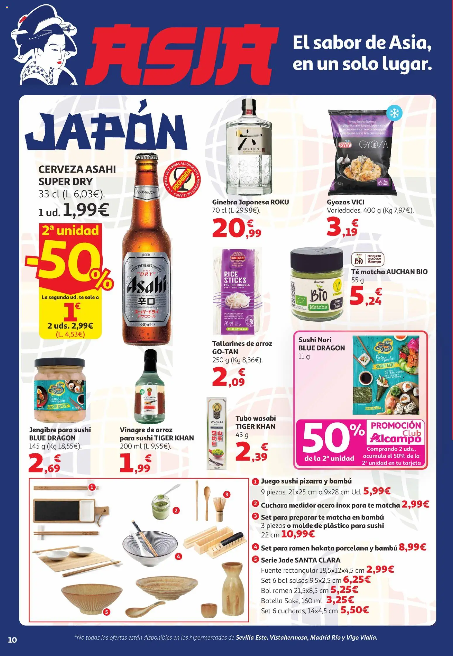 Alcampo Canarias │ válido desde el 07.04.2026 | Página: 10 | Productos: Cerveza, Ginebra, Té, Σιδερώστρα