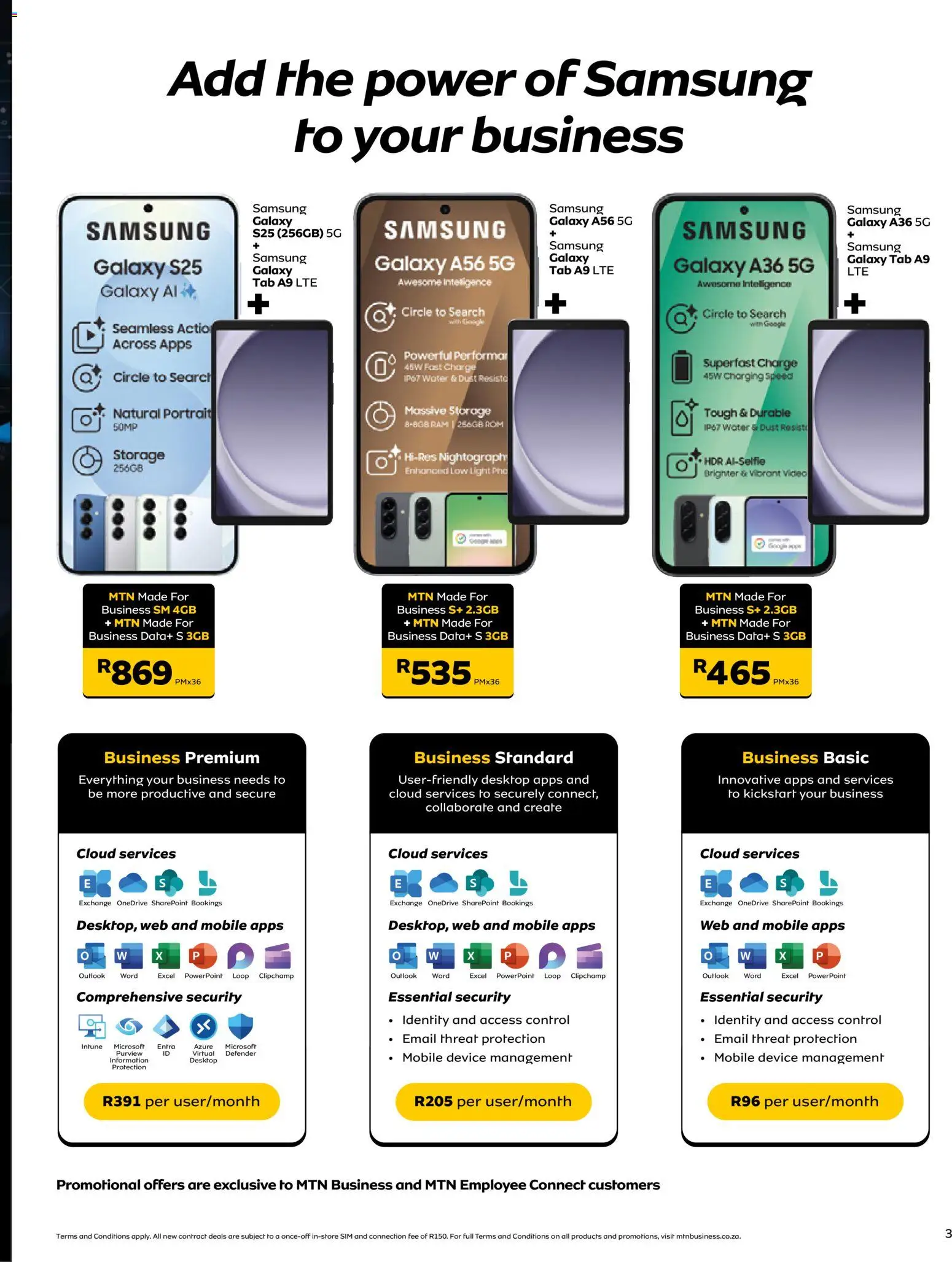 New MTN catalogue – valid from 01.02.2026 | Page: 3 | Products: Data, Sim, Light, Water