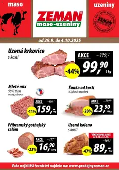 Náhled letáku Prodejny Zeman leták - Plzeň od 29.09.2025