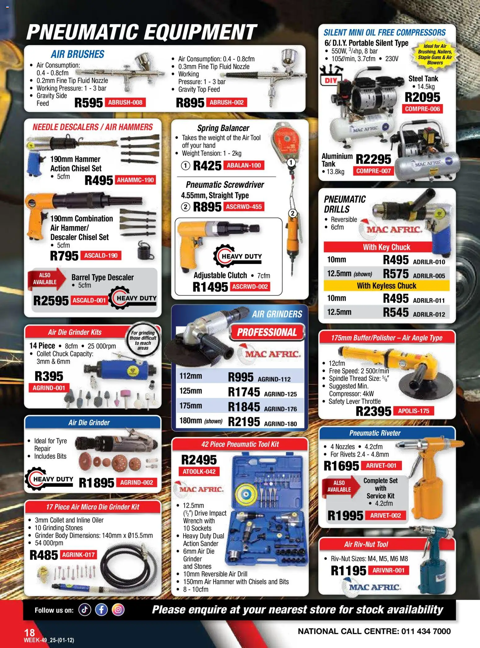 New Adendorff catalogue – valid from 01.12.2025 | Page: 20 | Products: Drill, Wrench, Oil, Hammer