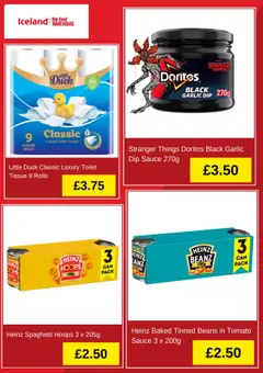 Preview of Iceland - Offers valid from 05.10.2025 | Page: 3 | Products: Sauce, Garlic, Spaghetti, Toilet