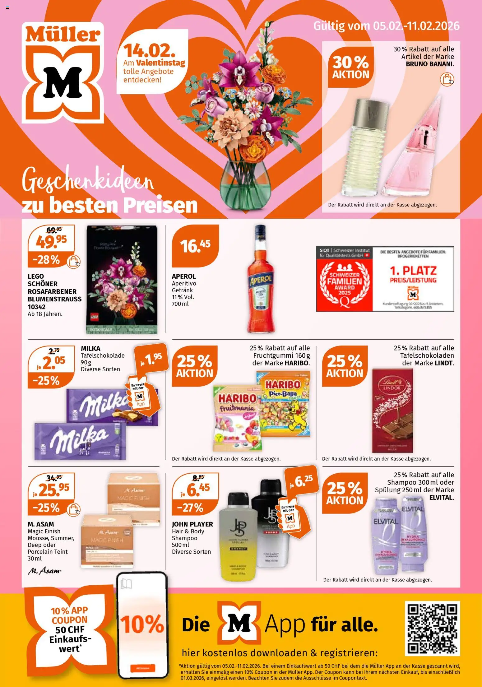 Müller Aktionen – gültig ab 05.02.2026 | Seite: 1 | Produkte: Shampoo, Player, Spülung